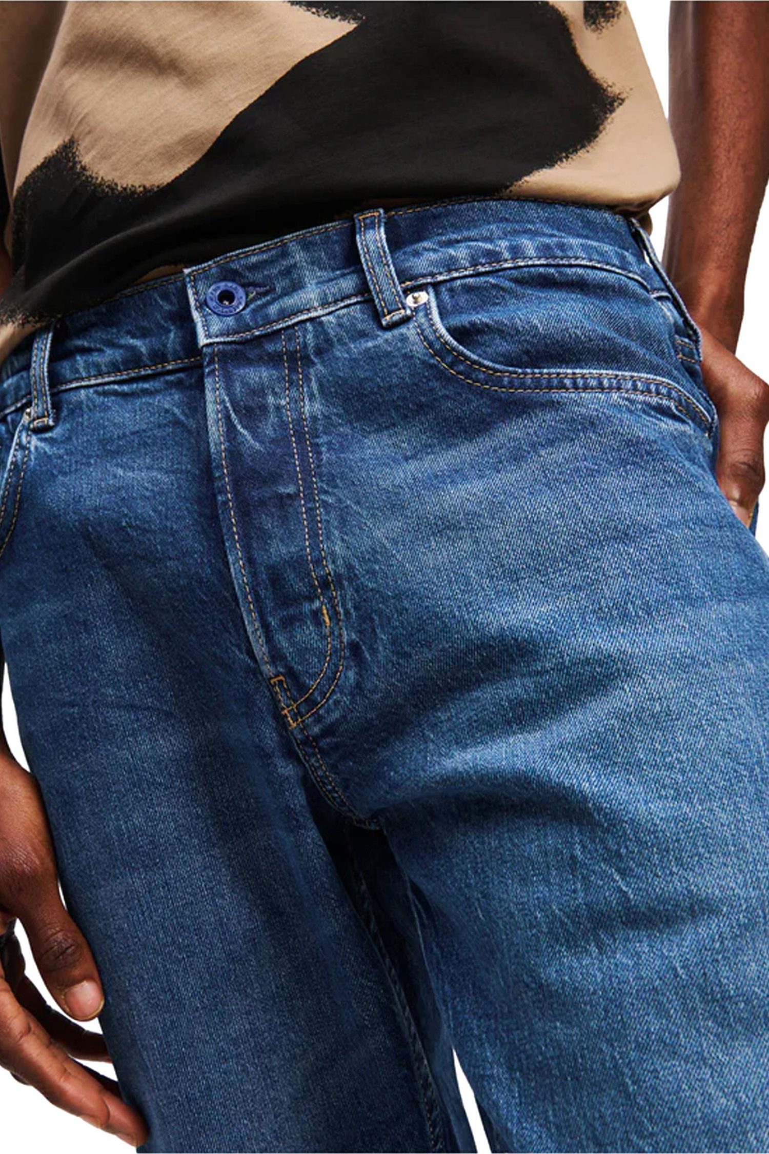 KARL LAGERFELD JEANS ΠΑΝΤΕΛΟΝΙ JEANS KLJ TAPERED DENIM ΜΠΛΕ ΣΚΟΥΡΟ φωτογραφία