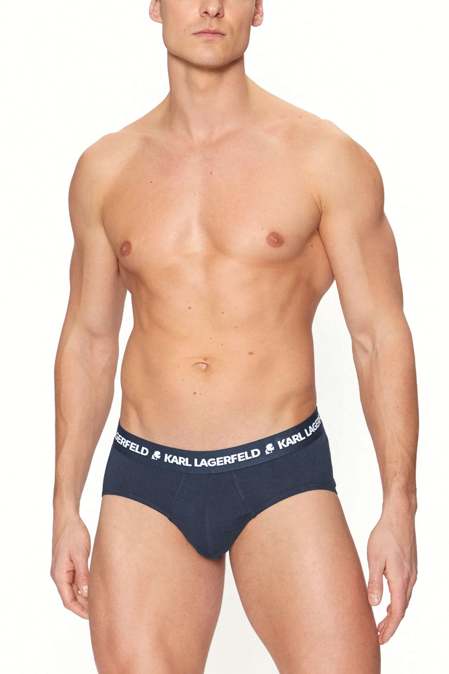 KARL LAGERFELD ΕΣΩΡΟΥΧΑ 3PACK BRIEF LOGO ΜΑΥΡΟ-ΛΕΥΚΟ-ΜΠΛΕ