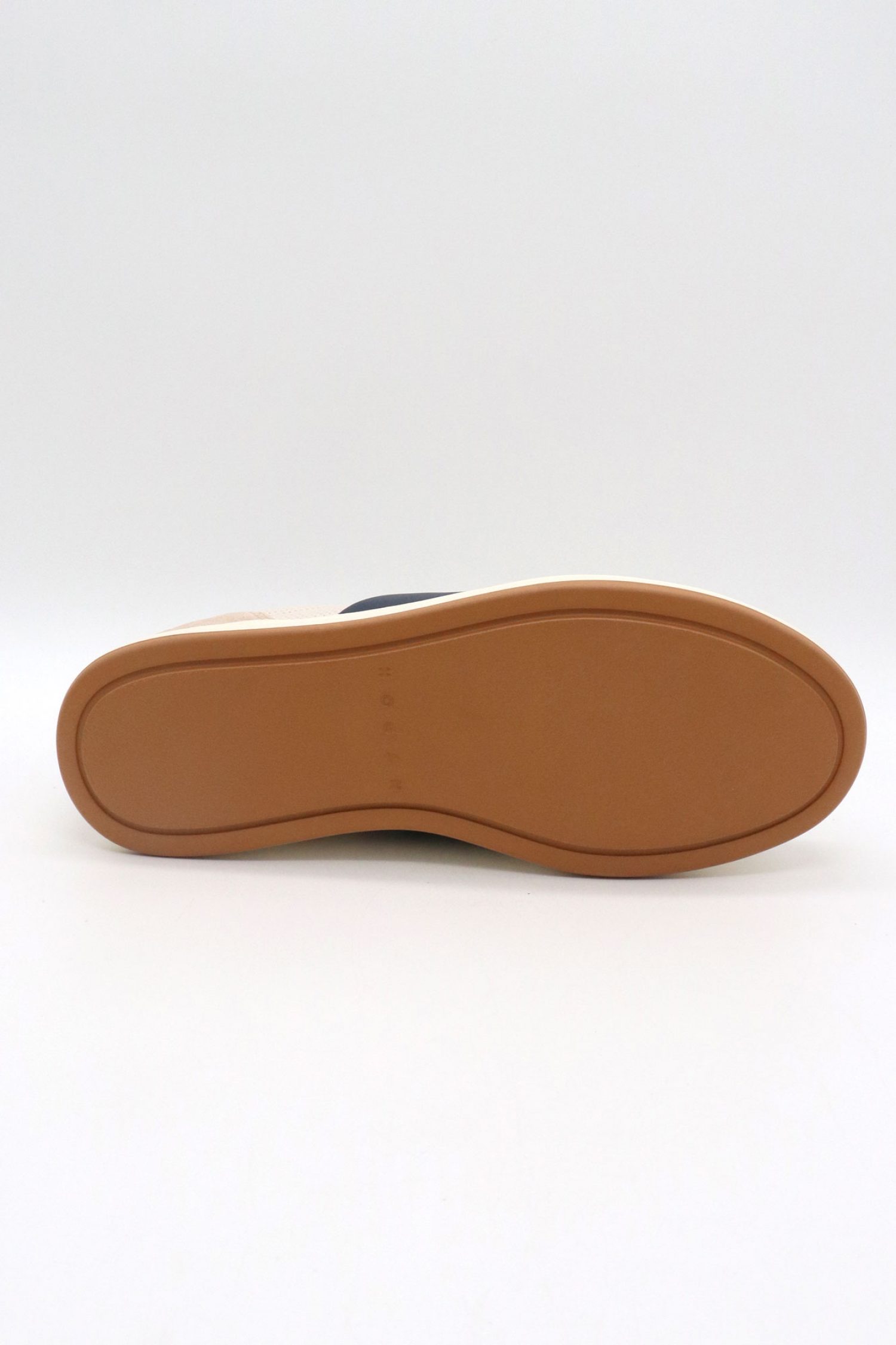 HOGAN ΠΑΠΟΥΤΣΙΑ SNEAKERS ALLACCIATO PUNZ BANDA ΔΕΡΜΑ ΕΚΡΟΥ-ΜΠΛΕ