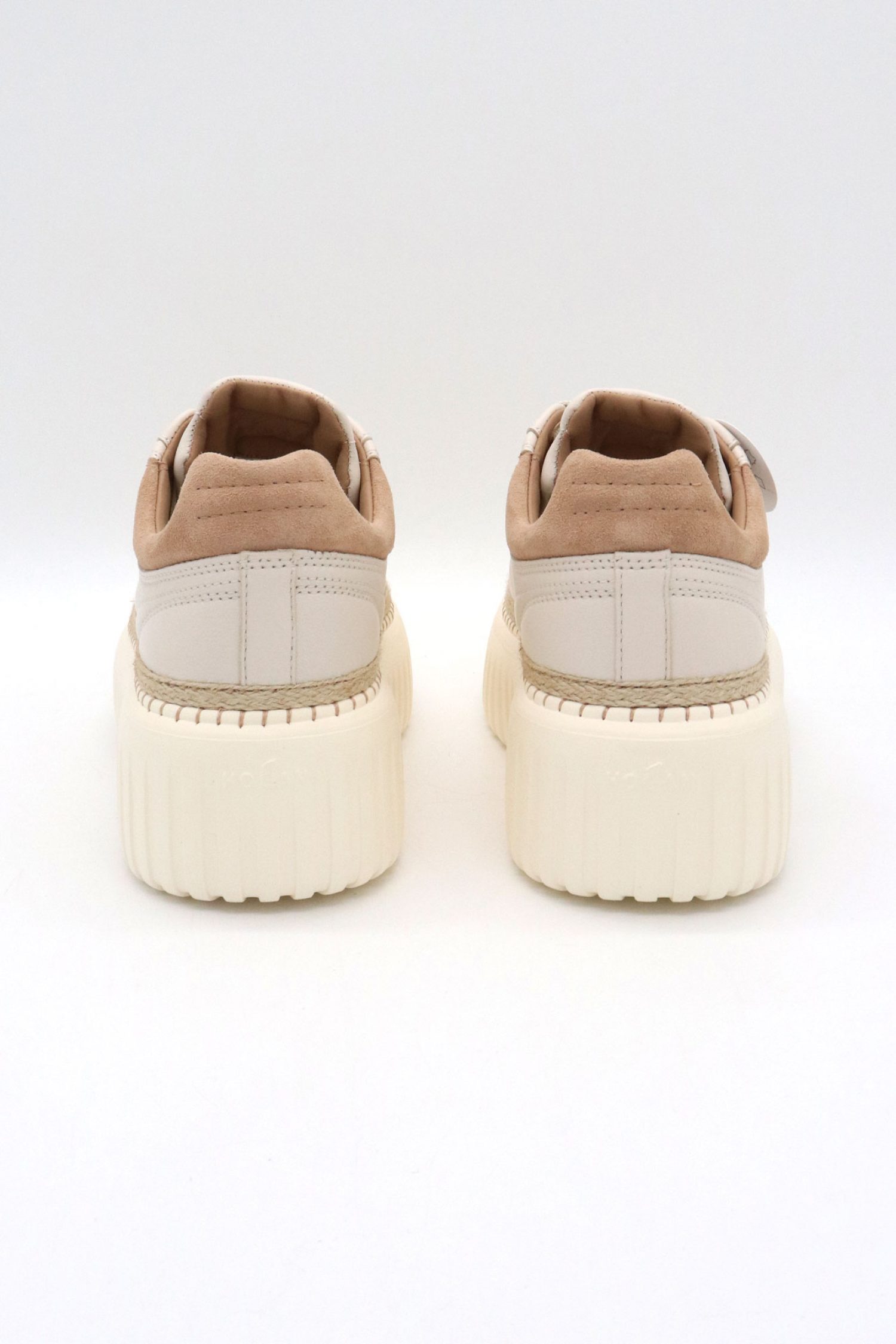 HOGAN ΠΑΠΟΥΤΣΙΑ SNEAKERS H-STRIPES H659 ALLACCIATO ΔΕΡΜΑ ΕΚΡΟΥ