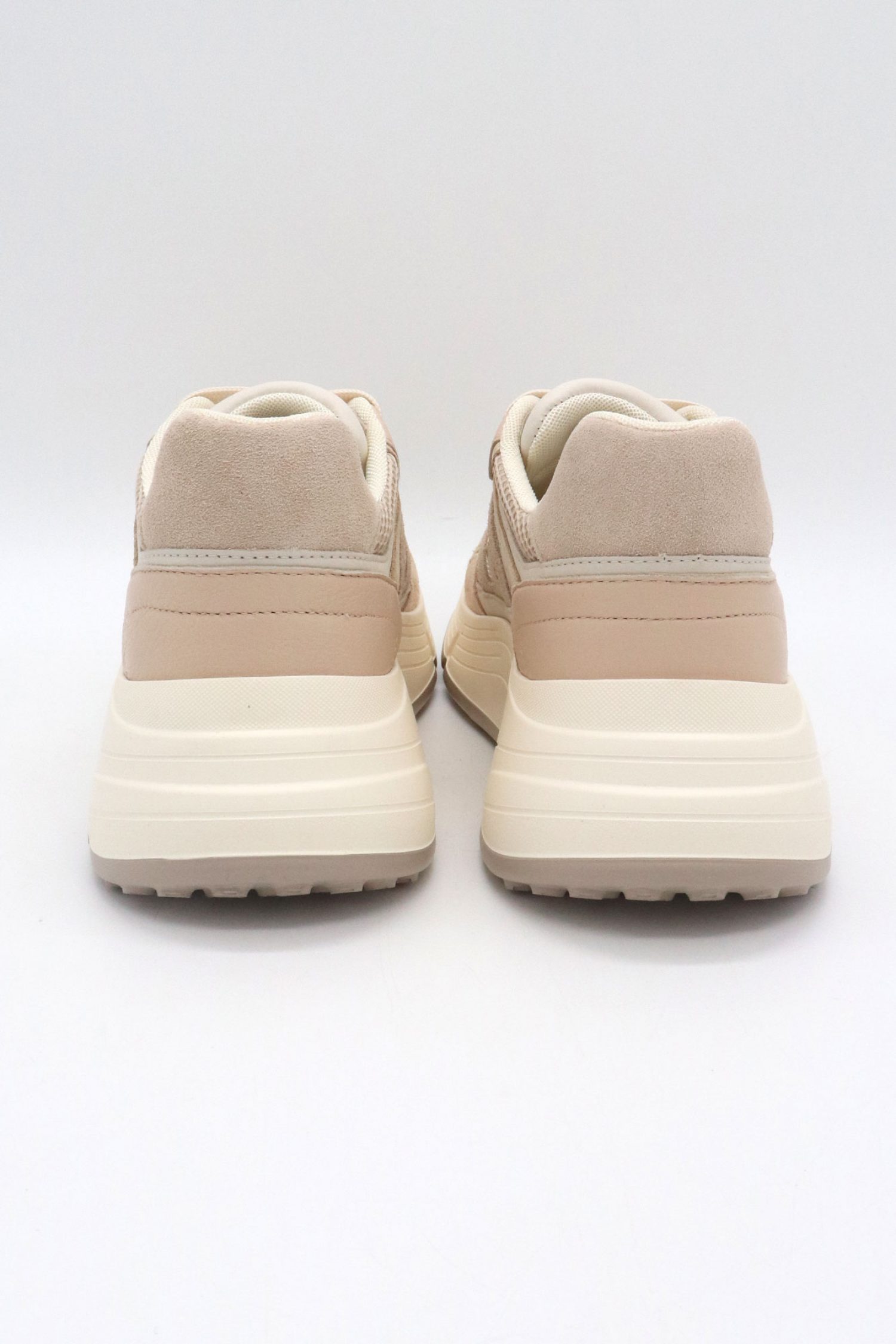 HOGAN ΠΑΠΟΥΤΣΙΑ SNEAKERS ALLACCIATO H ΔΕΡΜΑ ΜΠΕΖ