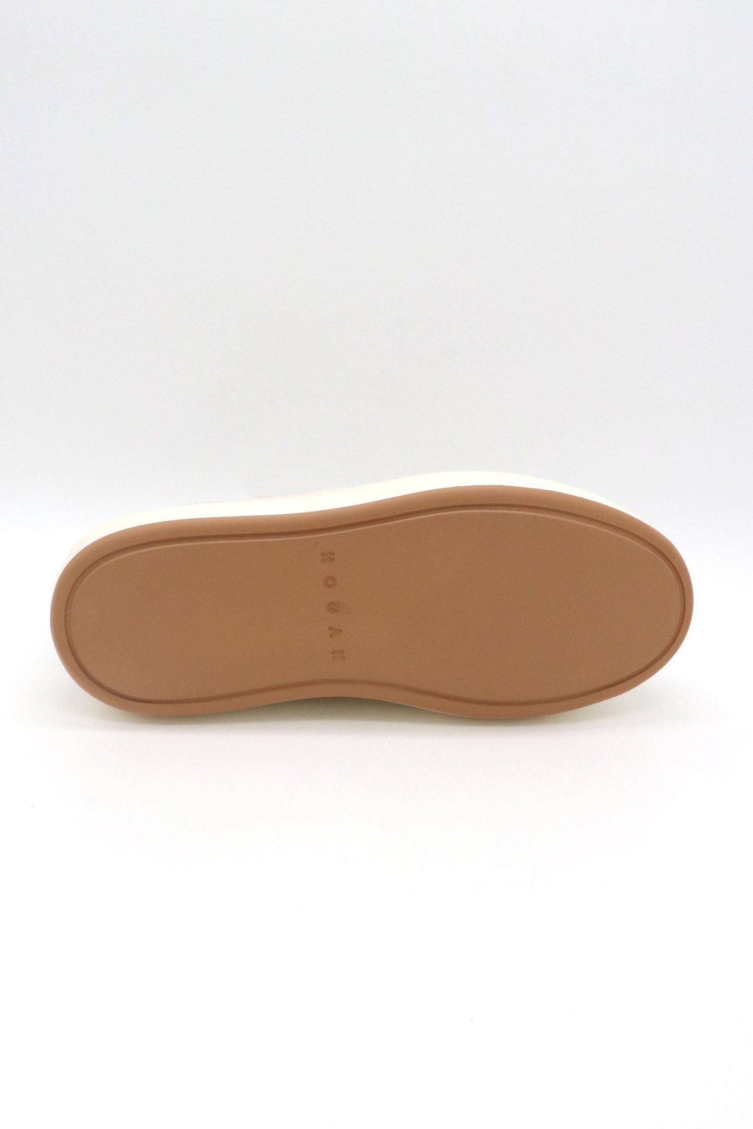 HOGAN ΠΑΠΟΥΤΣΙΑ SNEAKERS H670 ALLACCIATO ΔΕΡΜΑ ΕΚΡΟΥ-ΜΠΕΖ