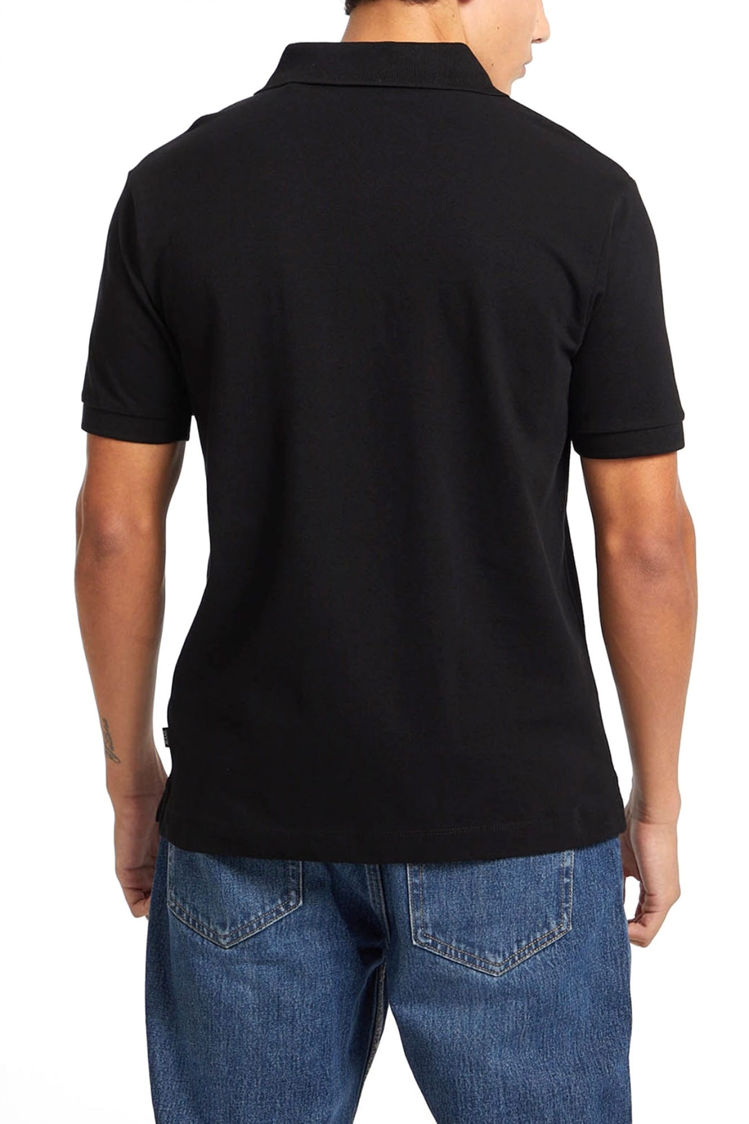 GUESS JEANS POLO LOGO ΜΑΥΡΟ φωτογραφία