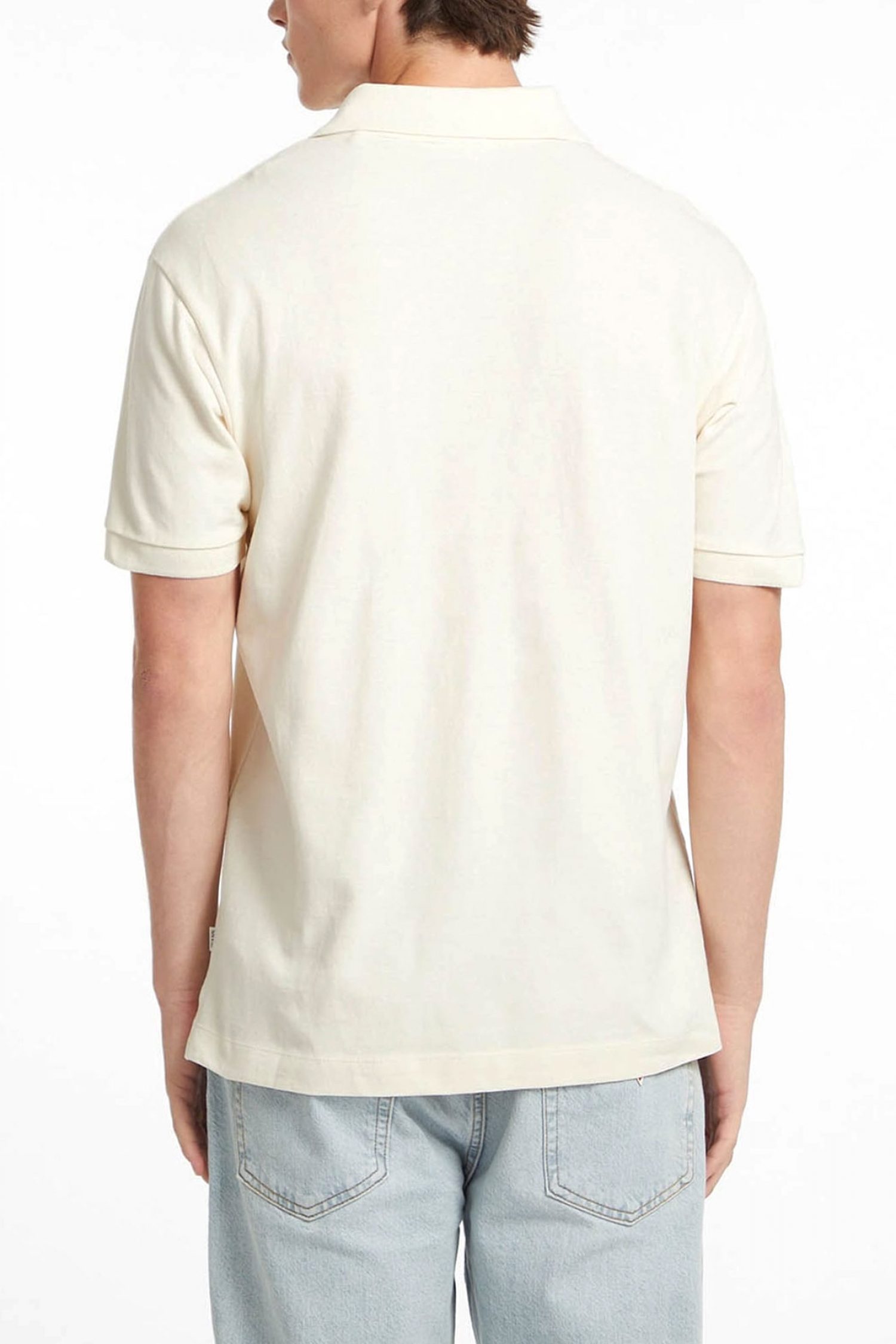 GUESS JEANS POLO LOGO ΕΚΡΟΥ