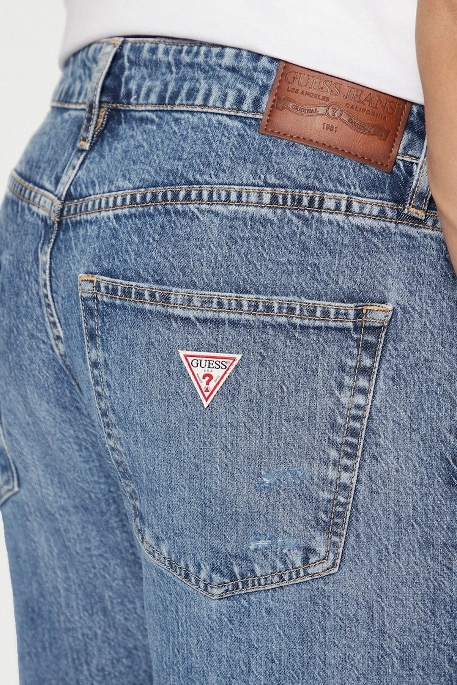 GUESS JEANS ΠΑΝΤΕΛΟΝΙ JEANS G14 SLIM FIT ΜΠΛΕ φωτογραφία