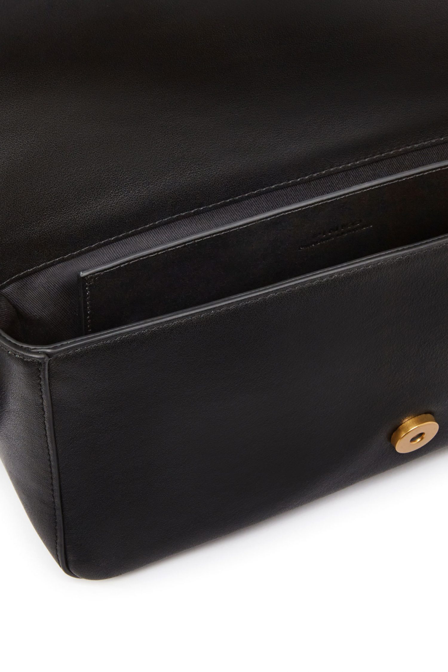 PINKO ΓΥΝΑΙΚΕΙΑ ΤΣΑΝΤΑ LOVE ONE CLASSIC SLOUCHY FL VITELLO MORBIDO ΜΑΥΡΟ