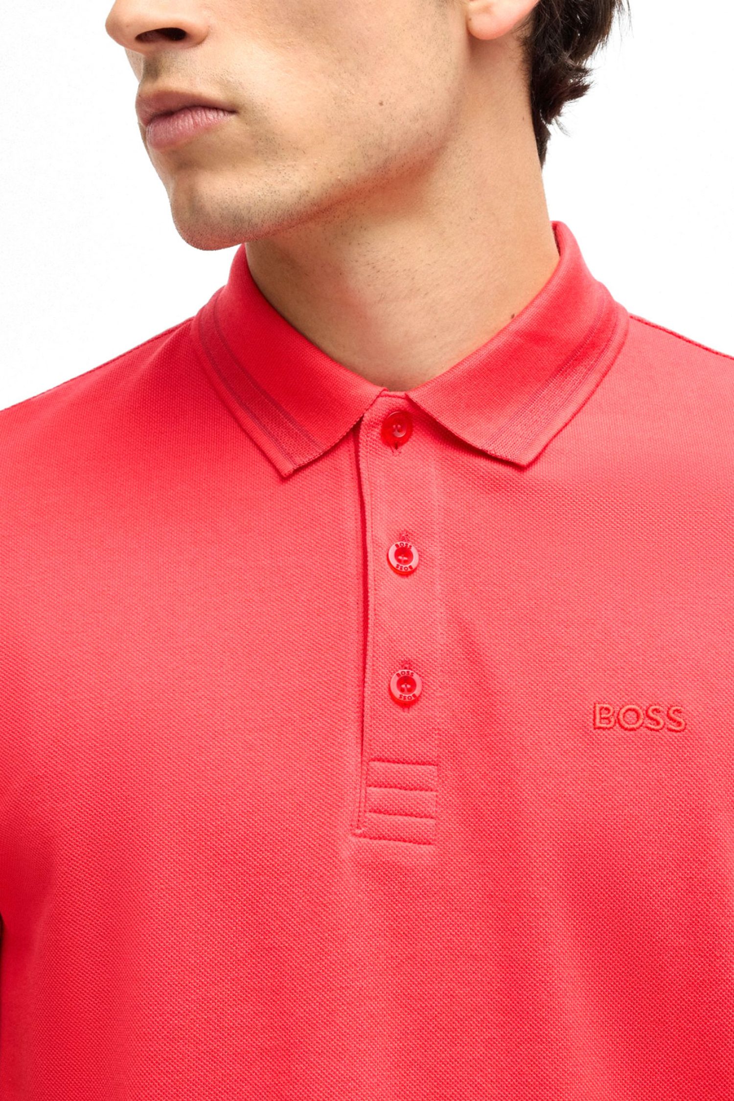 BOSS ATHLEISURE POLO REGULAR FIT PADDY ΚΟΡΑΛΙ