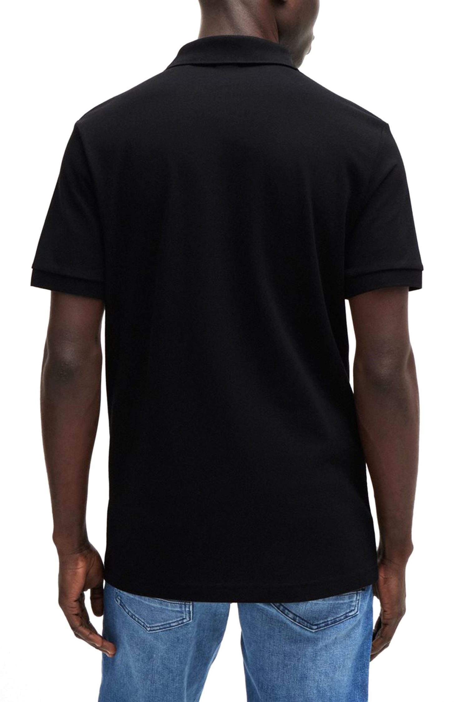 BOSS CASUAL POLO SLIM FIT PASSENGER ΜΑΥΡΟ