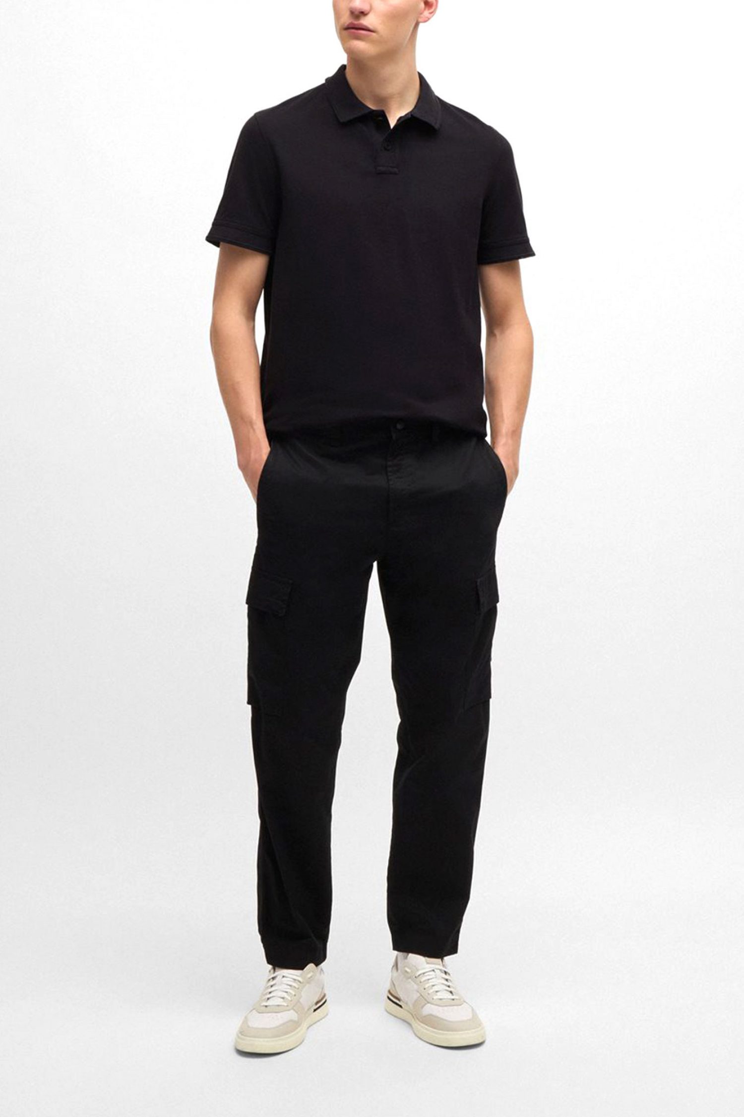 BOSS CASUAL POLO REGULAR FIT PRIME ΜΑΥΡΟ φωτογραφία