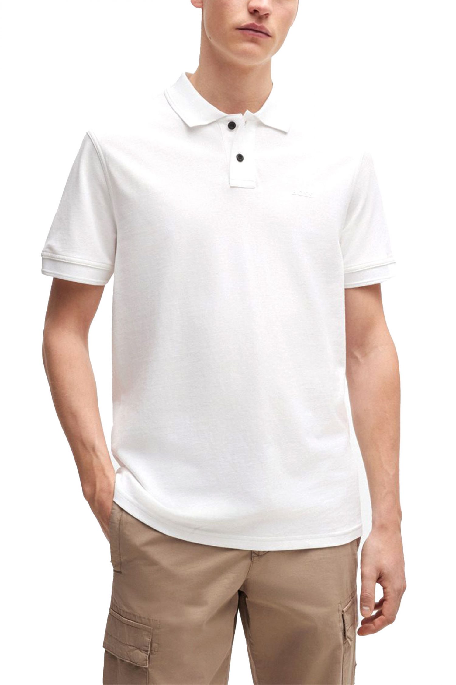 BOSS CASUAL POLO REGULAR FIT PRIME ΛΕΥΚΟ φωτογραφία