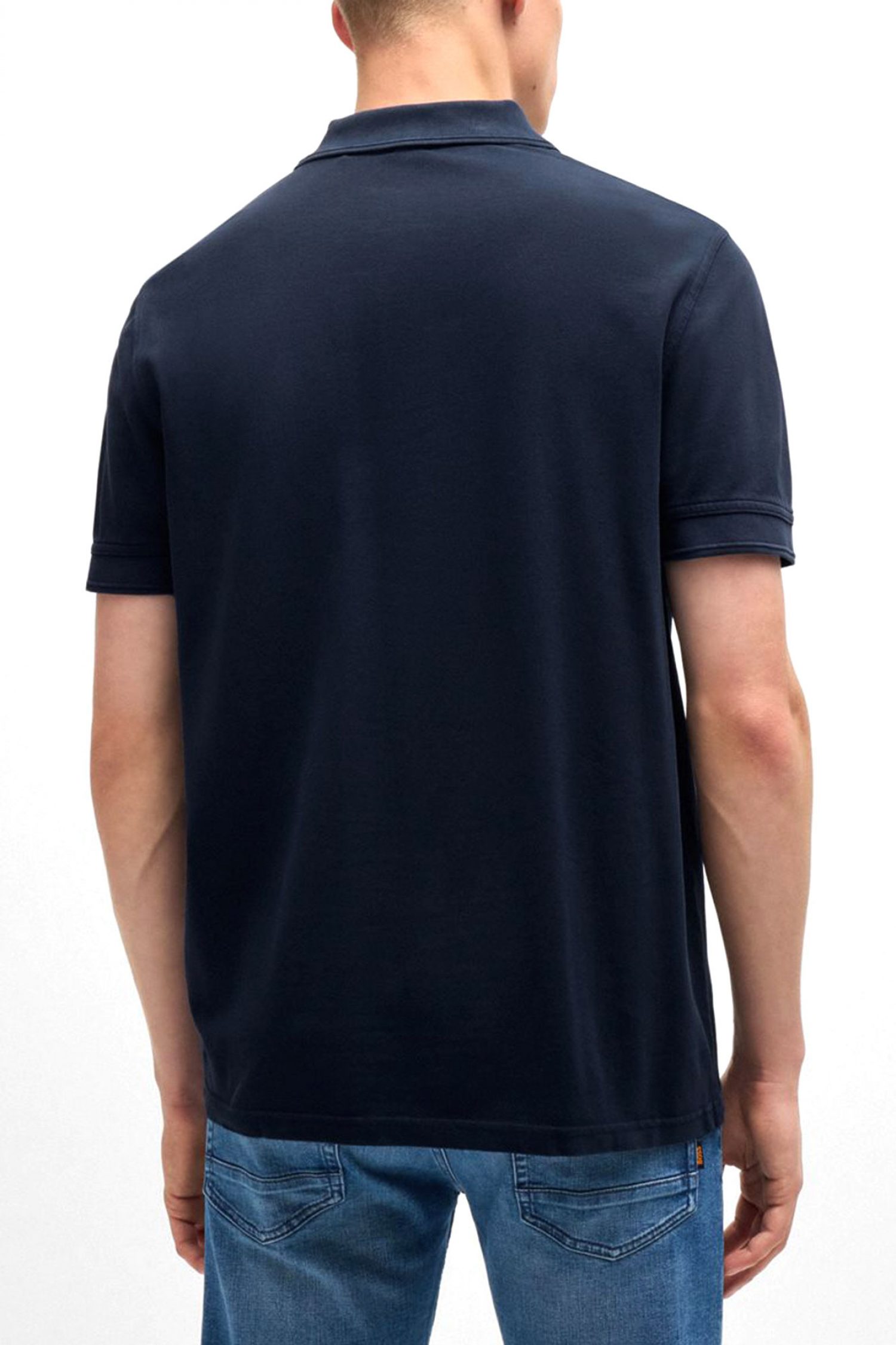 BOSS CASUAL POLO REGULAR FIT PRIME ΣΚΟΥΡΟ ΜΠΛΕ φωτογραφία