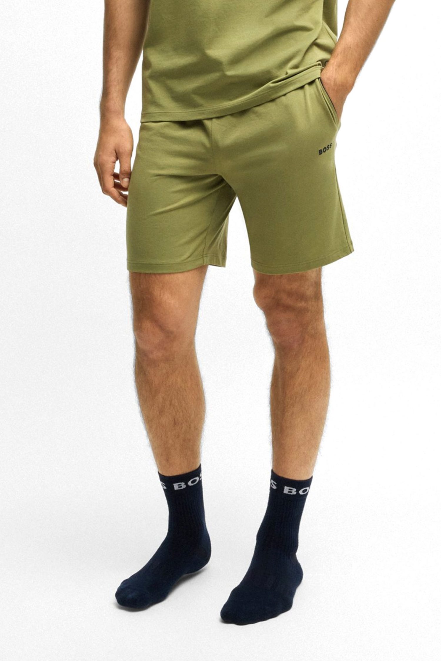 BOSS HOMEWEAR ΒΕΡΜΟΥΔΑ MIX&MATCH SHORT CW ΧΑΚΙ