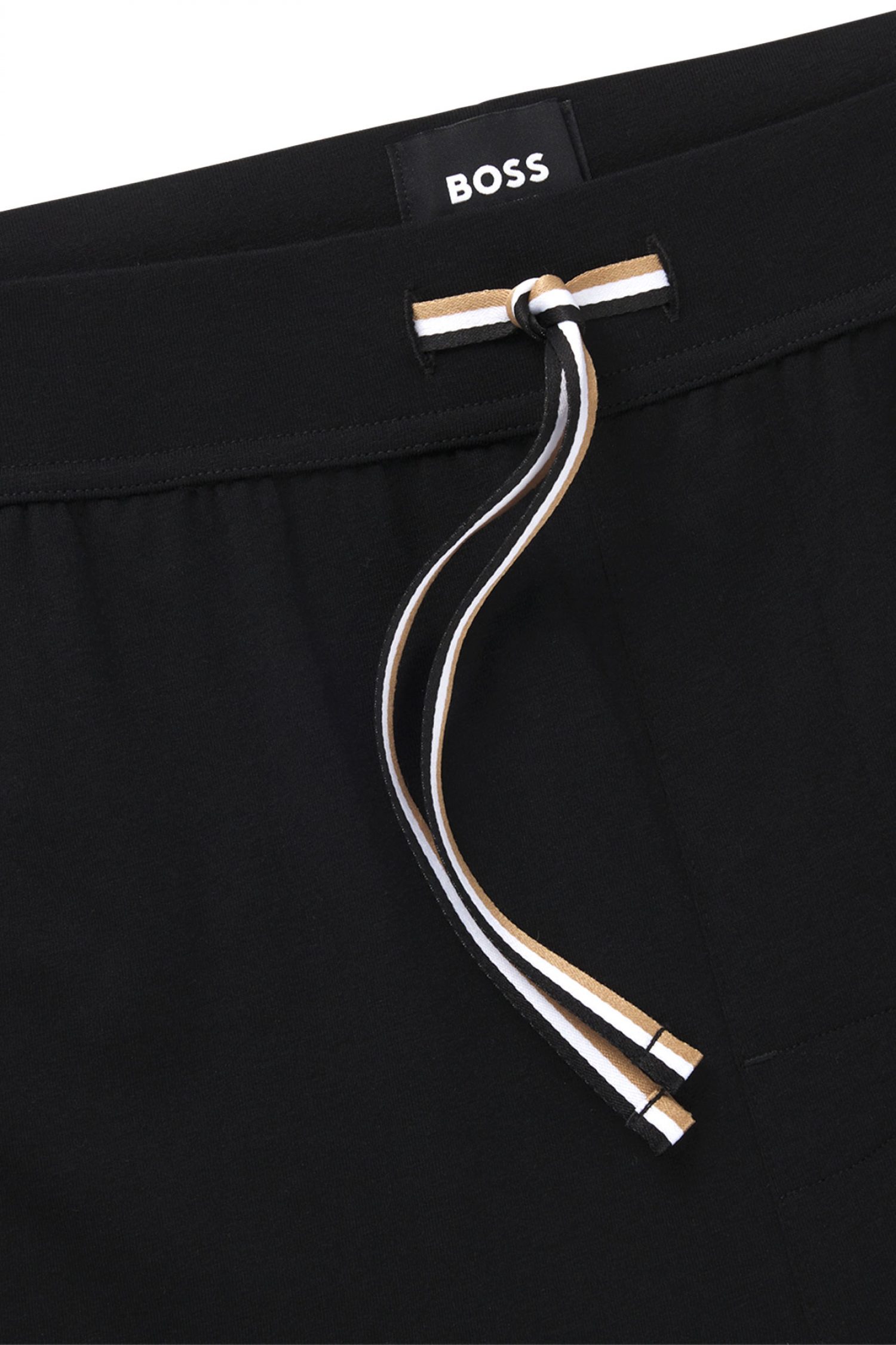 BOSS HOMEWEAR ΒΕΡΜΟΥΔΑ UNIQUE SHORTS CW ΜΑΥΡΟ