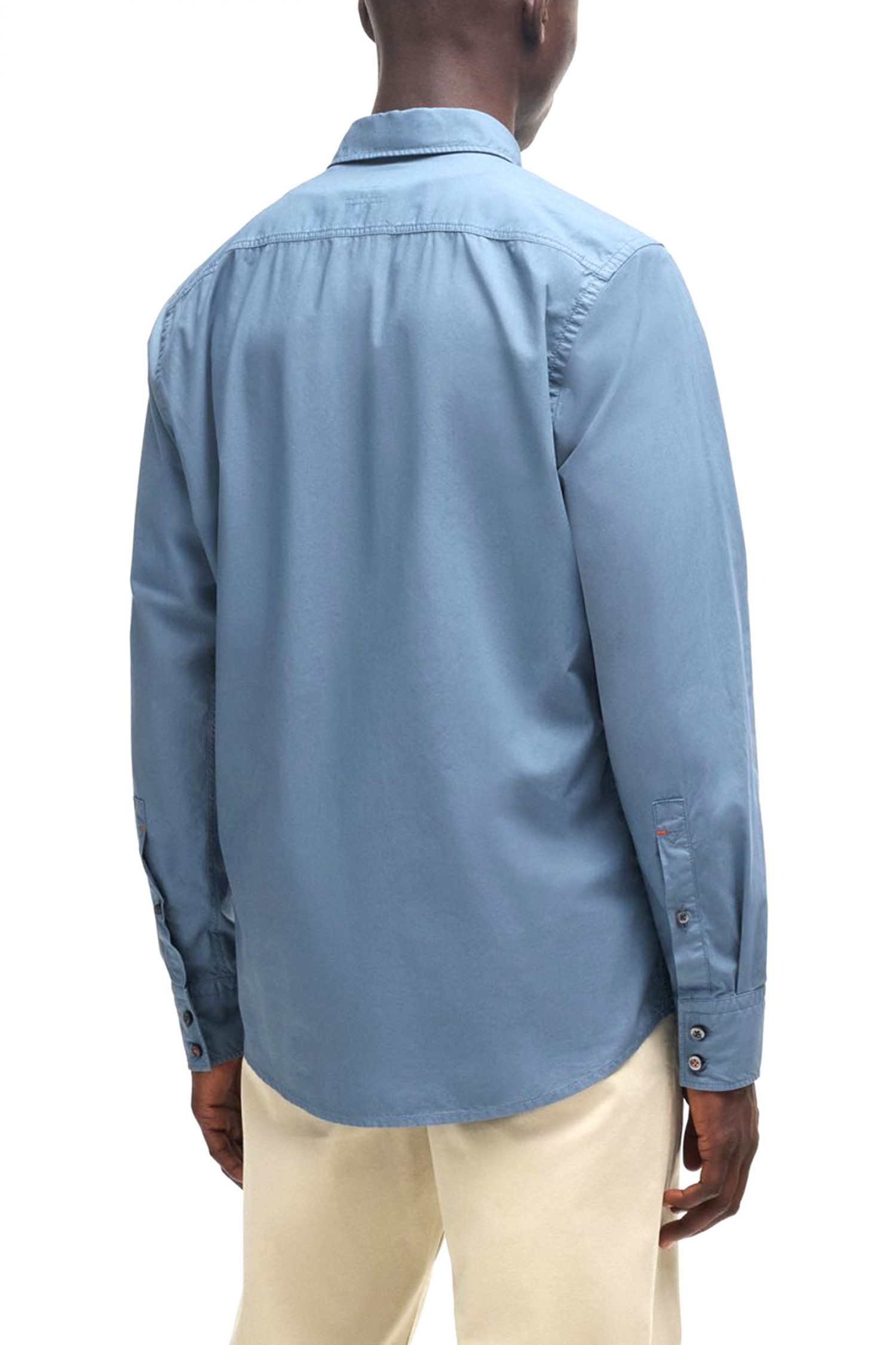 BOSS CASUAL ΠΟΥΚΑΜΙΣΟ REGULAR FIT RELEGANT_6_M ΜΠΛΕ ΡΑΦ