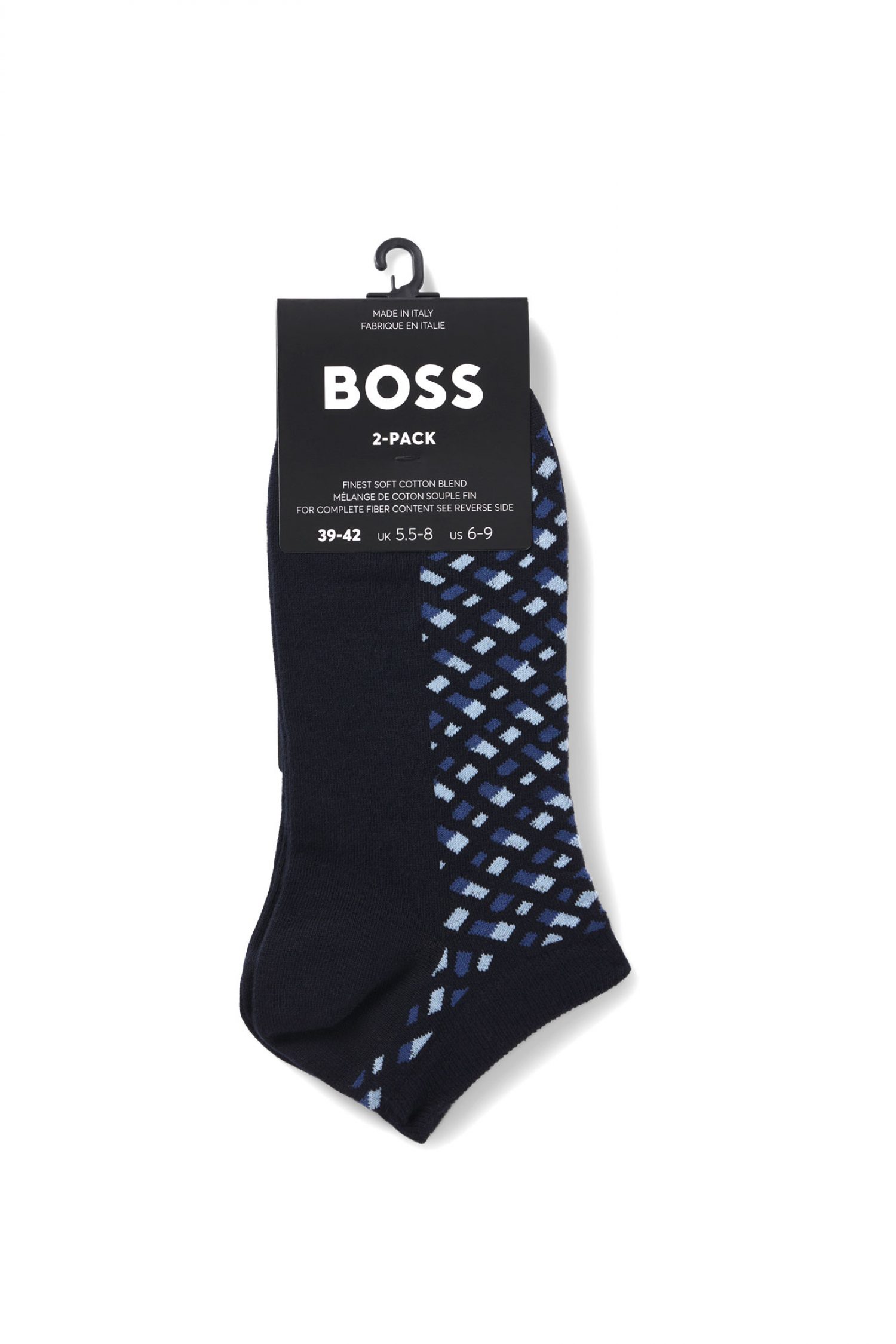 BOSS ΚΑΛΤΣΕΣ 2P AS MONOGRAM CC ΜΠΛΕ