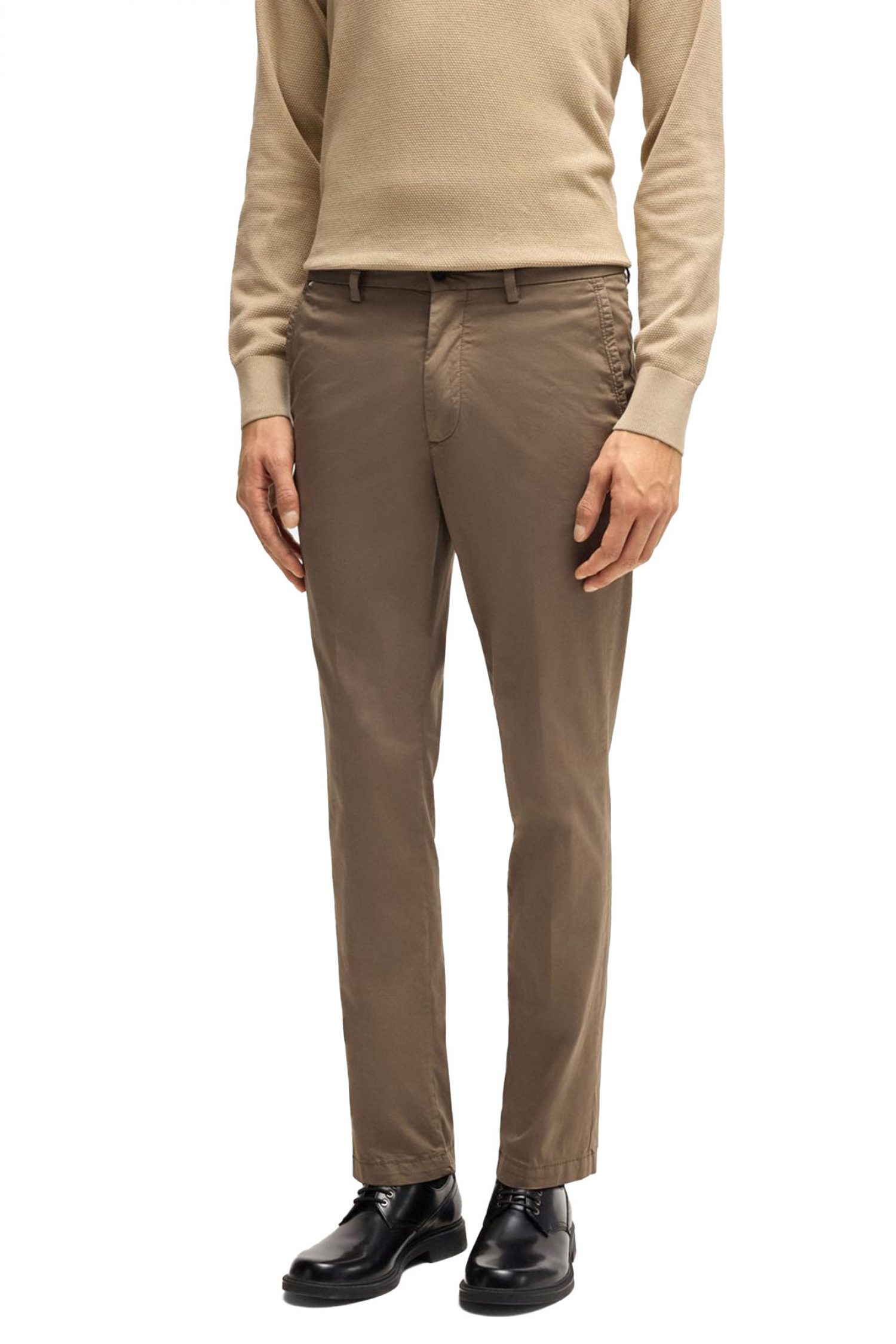 BOSS ΠΑΝΤΕΛΟΝΙ CHINO SLIM FIT H-KAITON ΠΟΥΡΟ ΚΑΦΕ