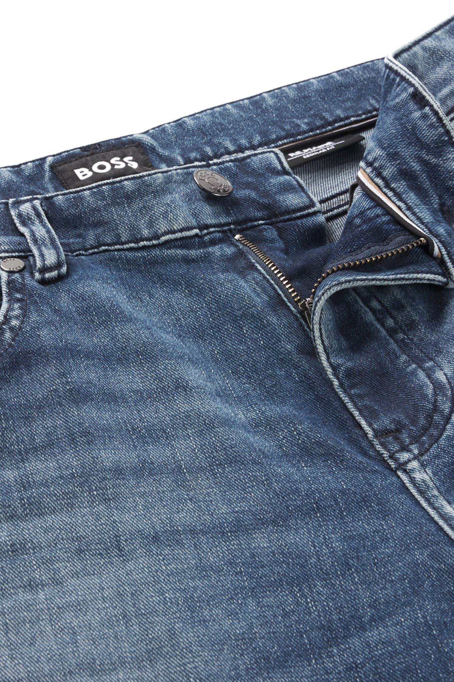 BOSS ΠΑΝΤΕΛΟΝΙ JEANS REGULAR FIT C-RE.MAINE ΜΠΛΕ φωτογραφία