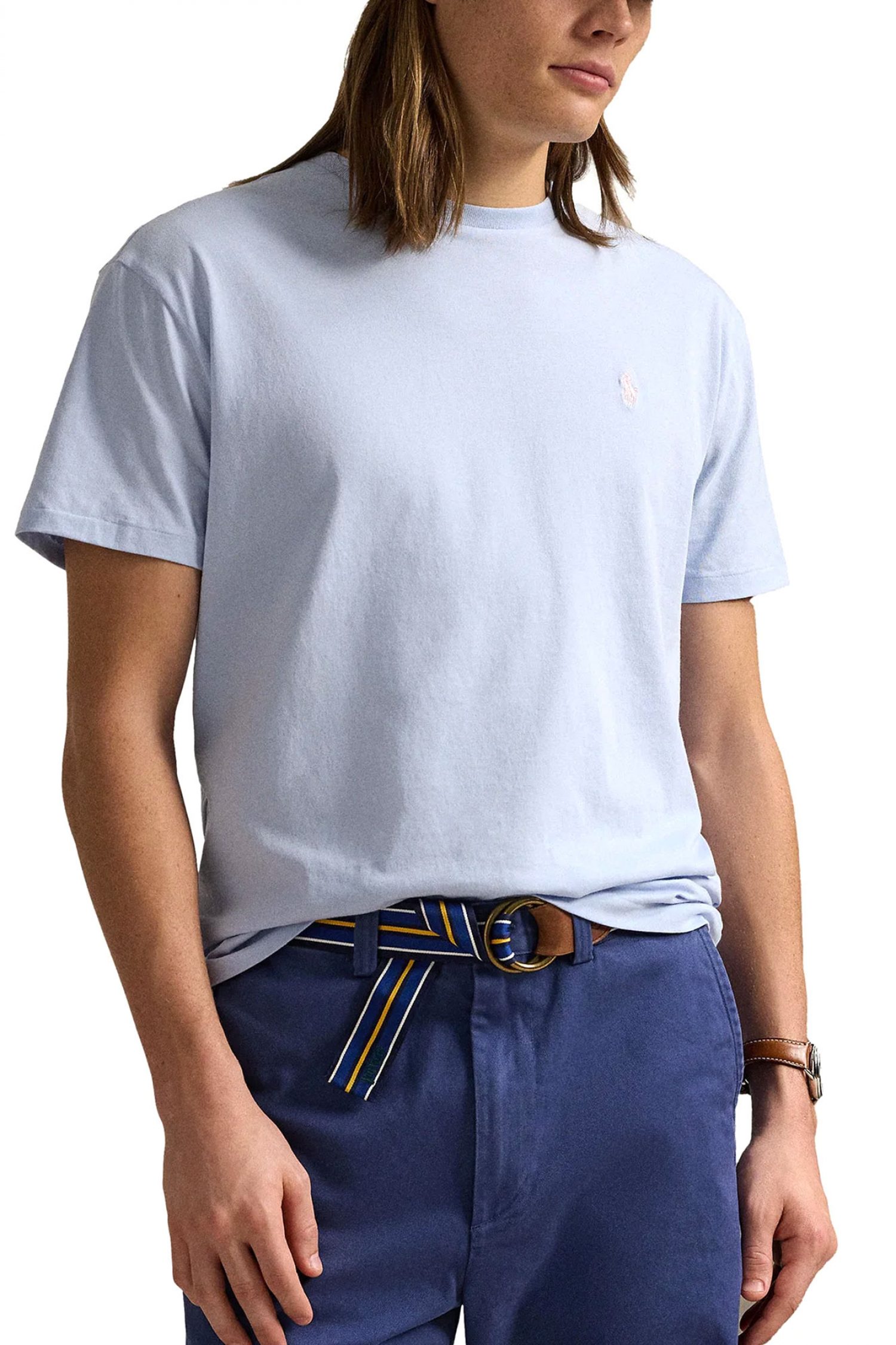 RALPH LAUREN T-SHIRT CUSTOM SLIM FIT LOGO ΓΑΛΑΖΙΟ