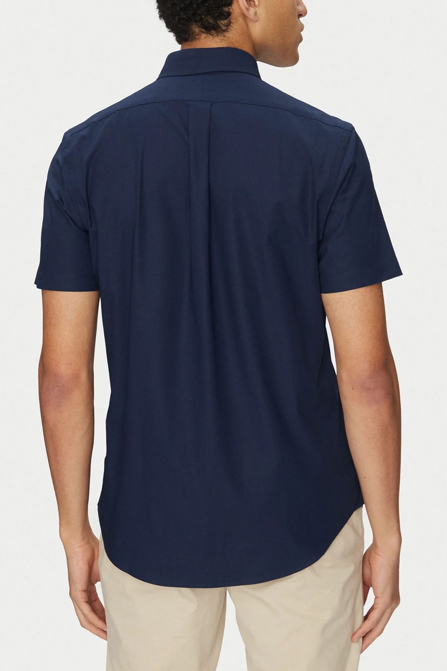 RALPH LAUREN ΠΟΥΚΑΜΙΣΟ BUTTON DOWN CUSTOM FIT SS ΜΠΛΕ φωτογραφία