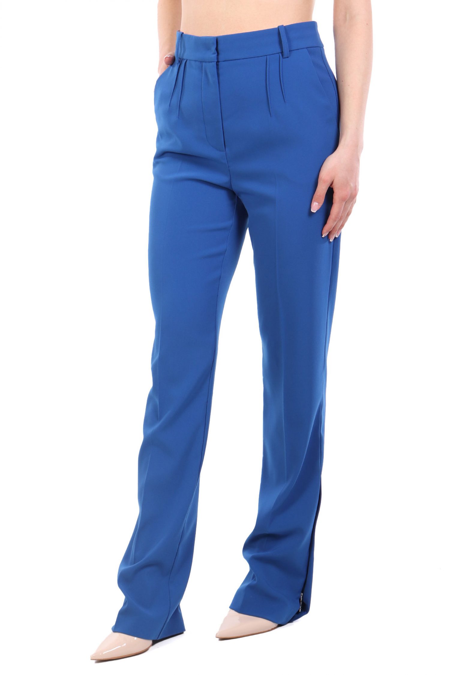 PATRIZIA PEPE ΠΑΝΤΕΛΟΝΙ ΑΝΟΙΓΜΑ ΚΑΤΩ ΦΕΡΜΟΥΑΡ ΜΠΛΕ