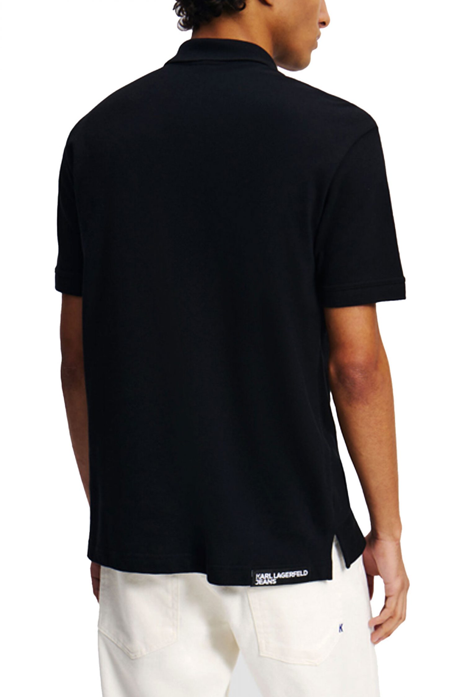 KARL LAGERFELD JEANS POLO REGULAR FIT KLJ PIQUE ΜΑΥΡΟ φωτογραφία