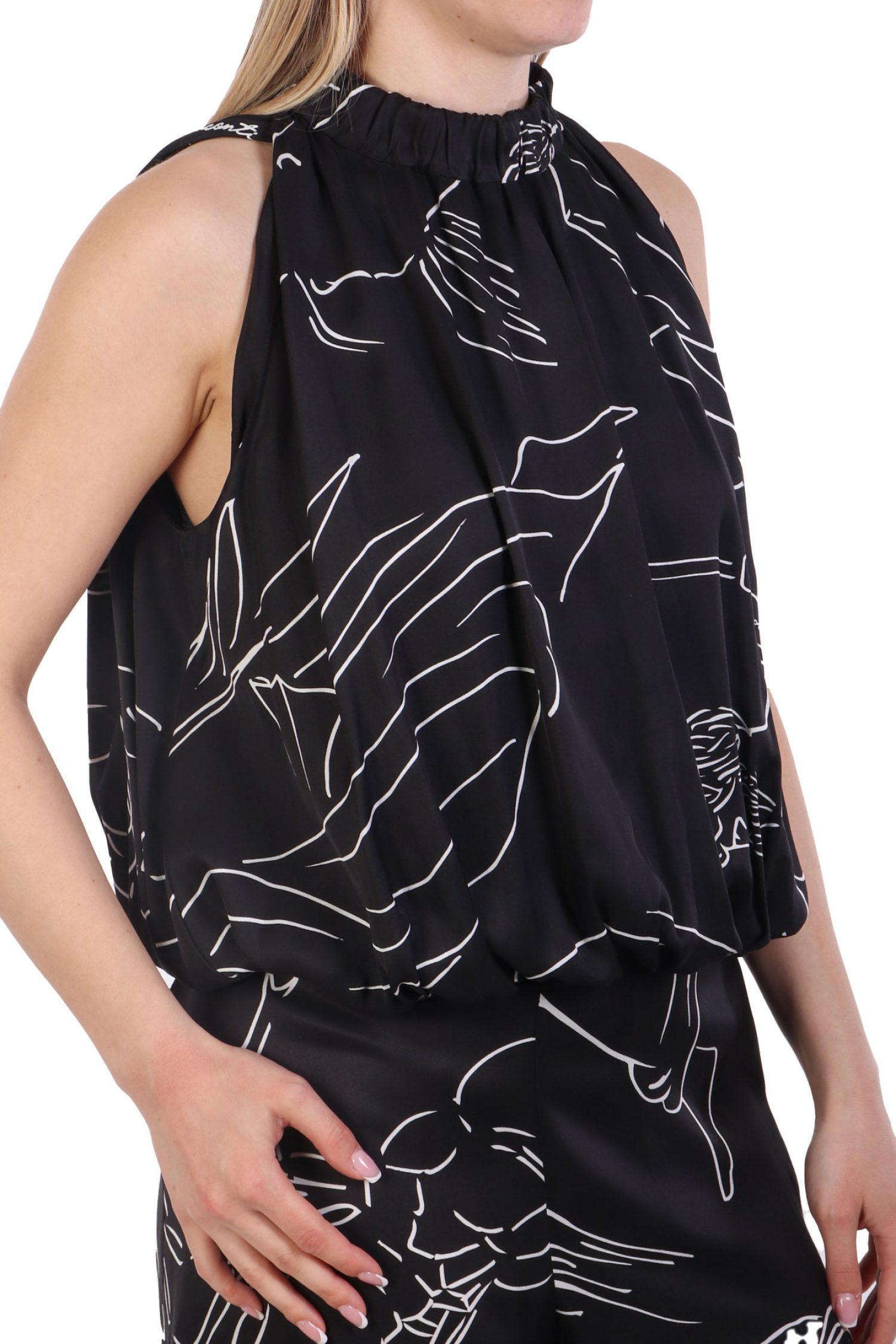 LIVIANA CONTI TOP ΛΑΣΤΙΧΟ ΚΑΤΩ ΜΑΥΡΟ