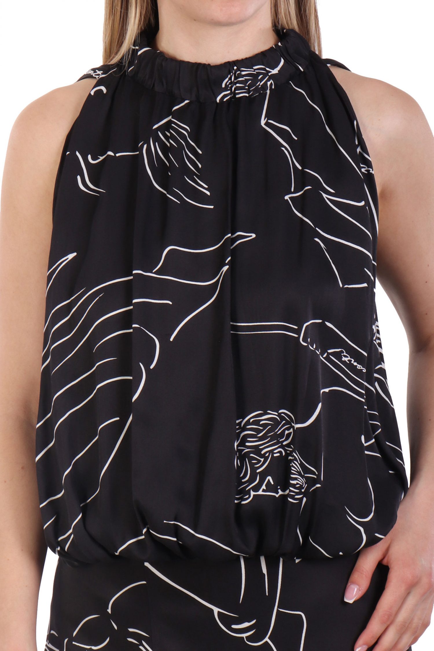 LIVIANA CONTI TOP ΛΑΣΤΙΧΟ ΚΑΤΩ ΜΑΥΡΟ