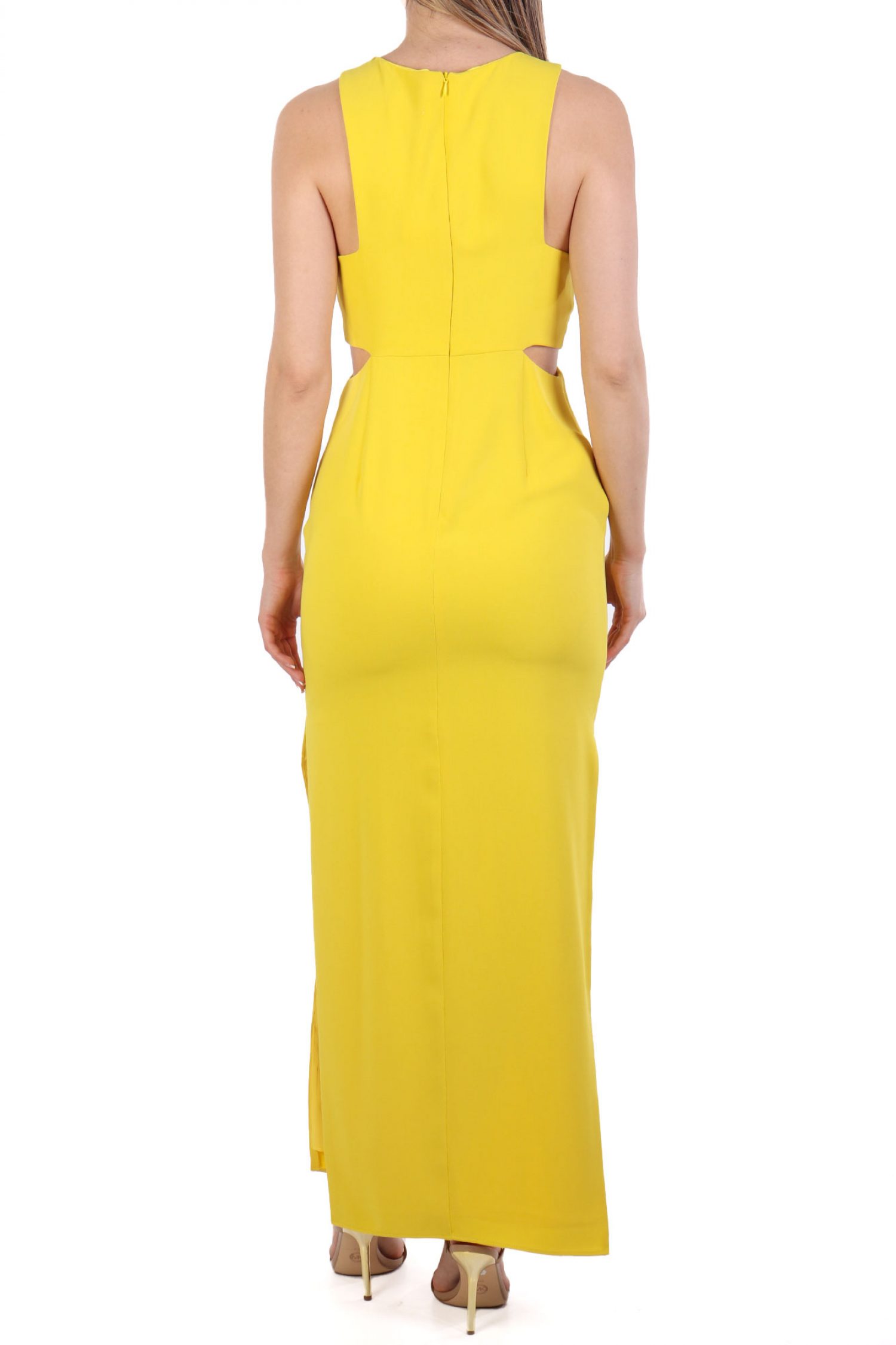 TWINS FANTASY ΦΟΡΕΜΑ MAXI ΝΤΡΑΠΕ ΜΕ ΚΡΙΚΟ ΚΙΤΡΙΝΟ