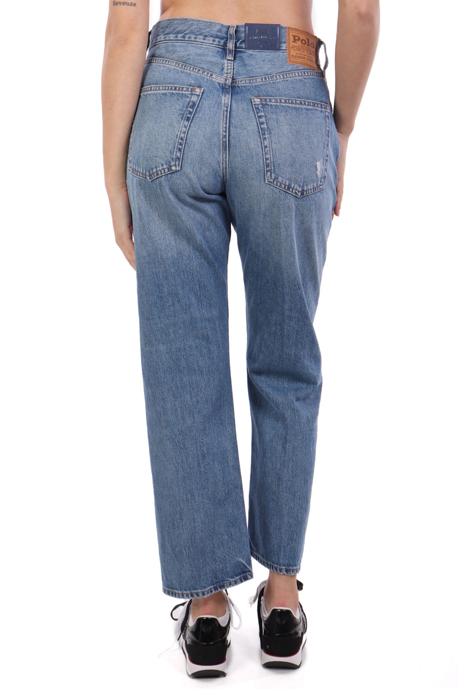 RALPH LAUREN ΠΑΝΤΕΛΟΝΙ JEANS RELAXED STRAIGHT ΜΠΛΕ φωτογραφία