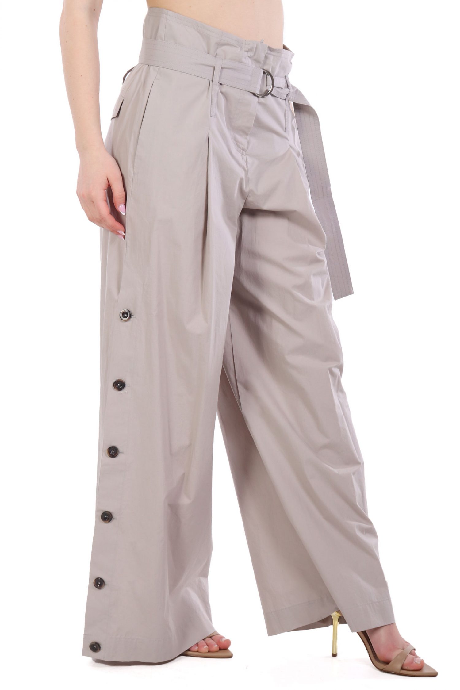 MARELLA SPORT ΠΑΝΤΕΛΟΝΑ SGOMBRO ΑΠΟΣΠΩΜΕΝΗ ΖΩΝΗ ΚΟΥΜΠΙΑ ΣΤΟ ΠΛΑΙ ΓΚΡΙ