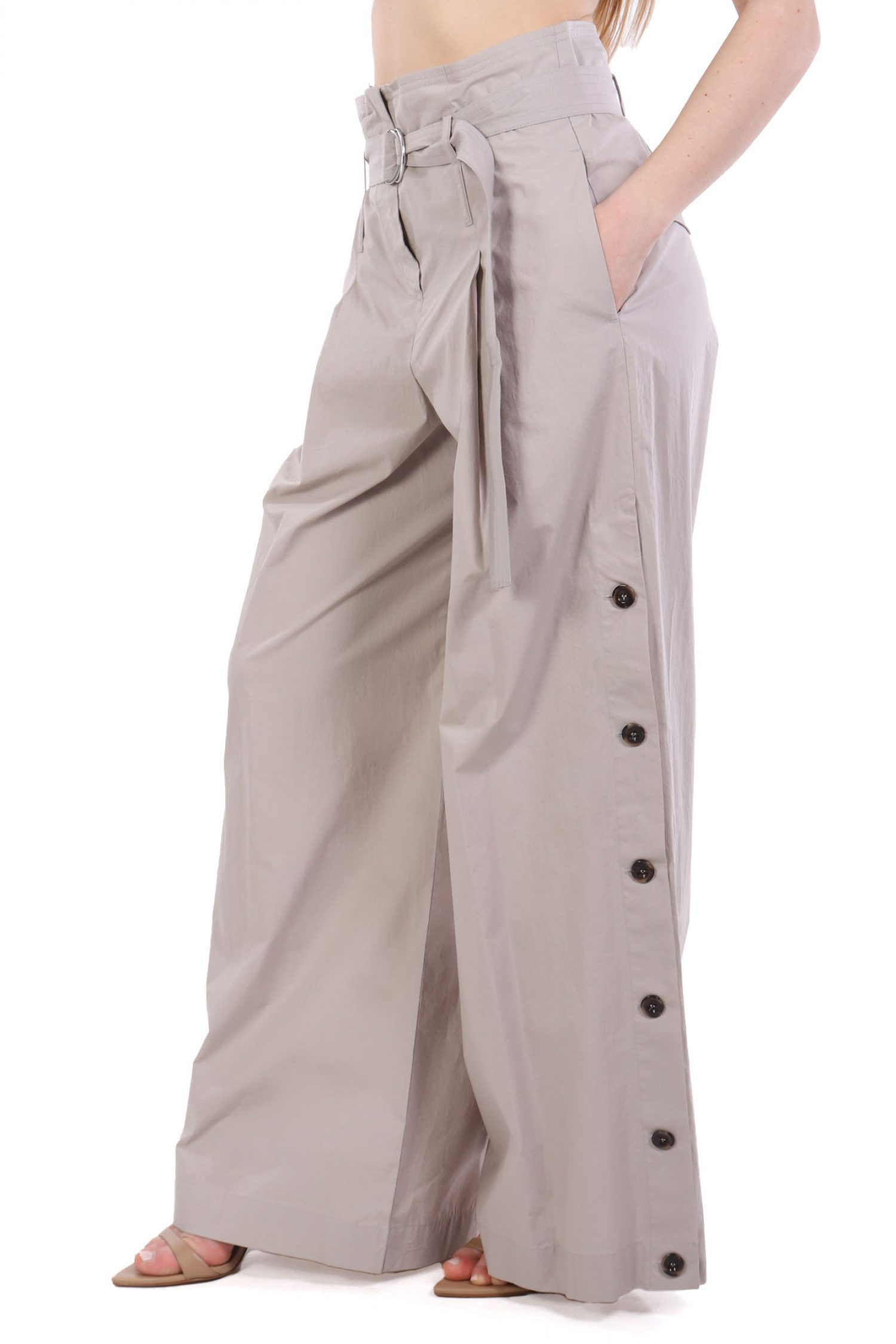 MARELLA SPORT ΠΑΝΤΕΛΟΝΑ SGOMBRO ΑΠΟΣΠΩΜΕΝΗ ΖΩΝΗ ΚΟΥΜΠΙΑ ΣΤΟ ΠΛΑΙ ΓΚΡΙ