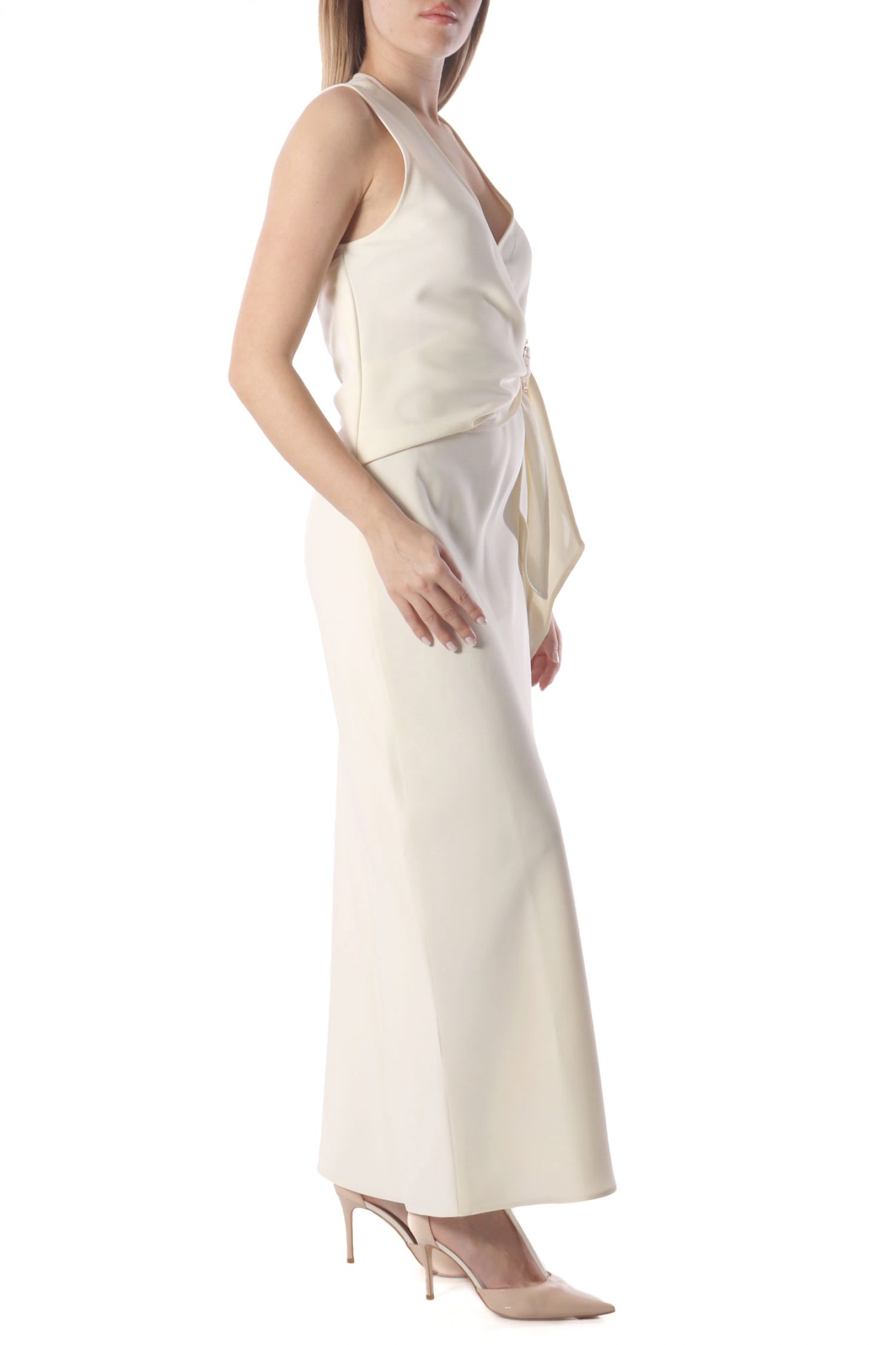 MARELLA 365 ΦΟΡΕΜΑ MAXI TITANO ΚΡΟΥΑΖΕ ΧΡΥΣΗ ΛΕΠΤΟΜΕΡΕΙΑ ΕΚΡΟΥ φωτογραφία