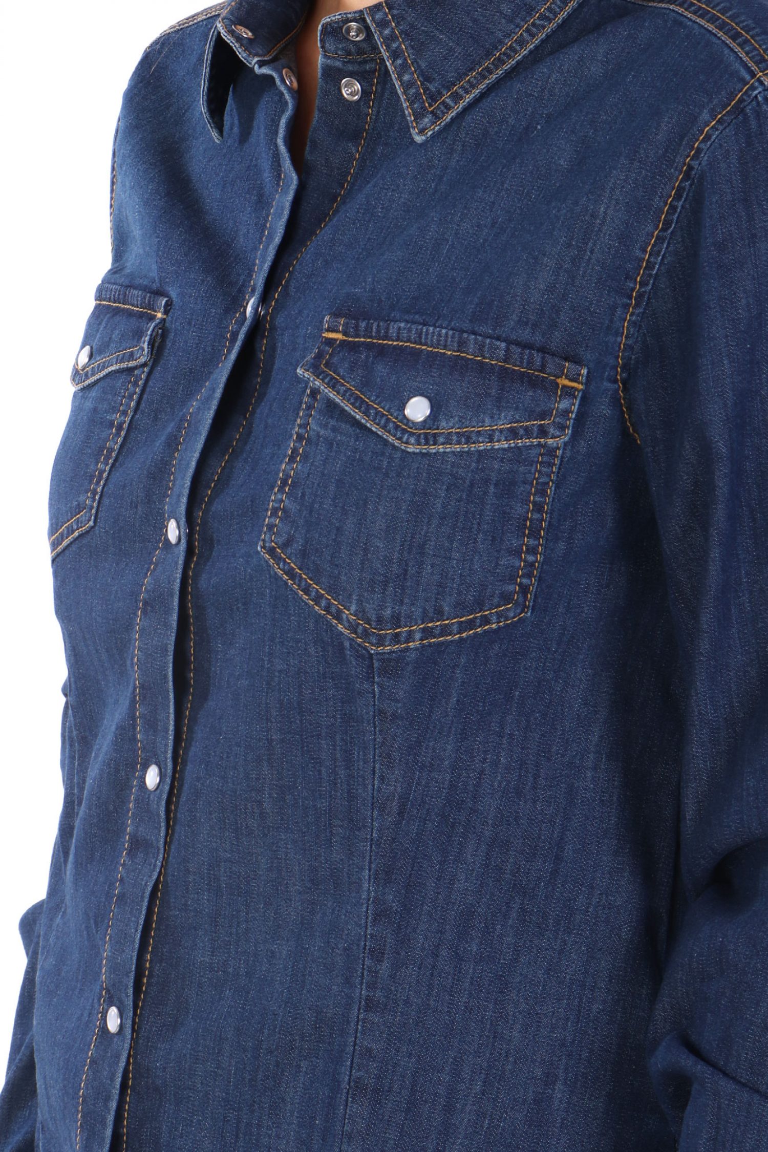 MARELLA EMME ΠΟΥΚΑΜΙΣΟ JEANS SEM ΣΚΟΥΡΟ ΜΠΛΕ φωτογραφία