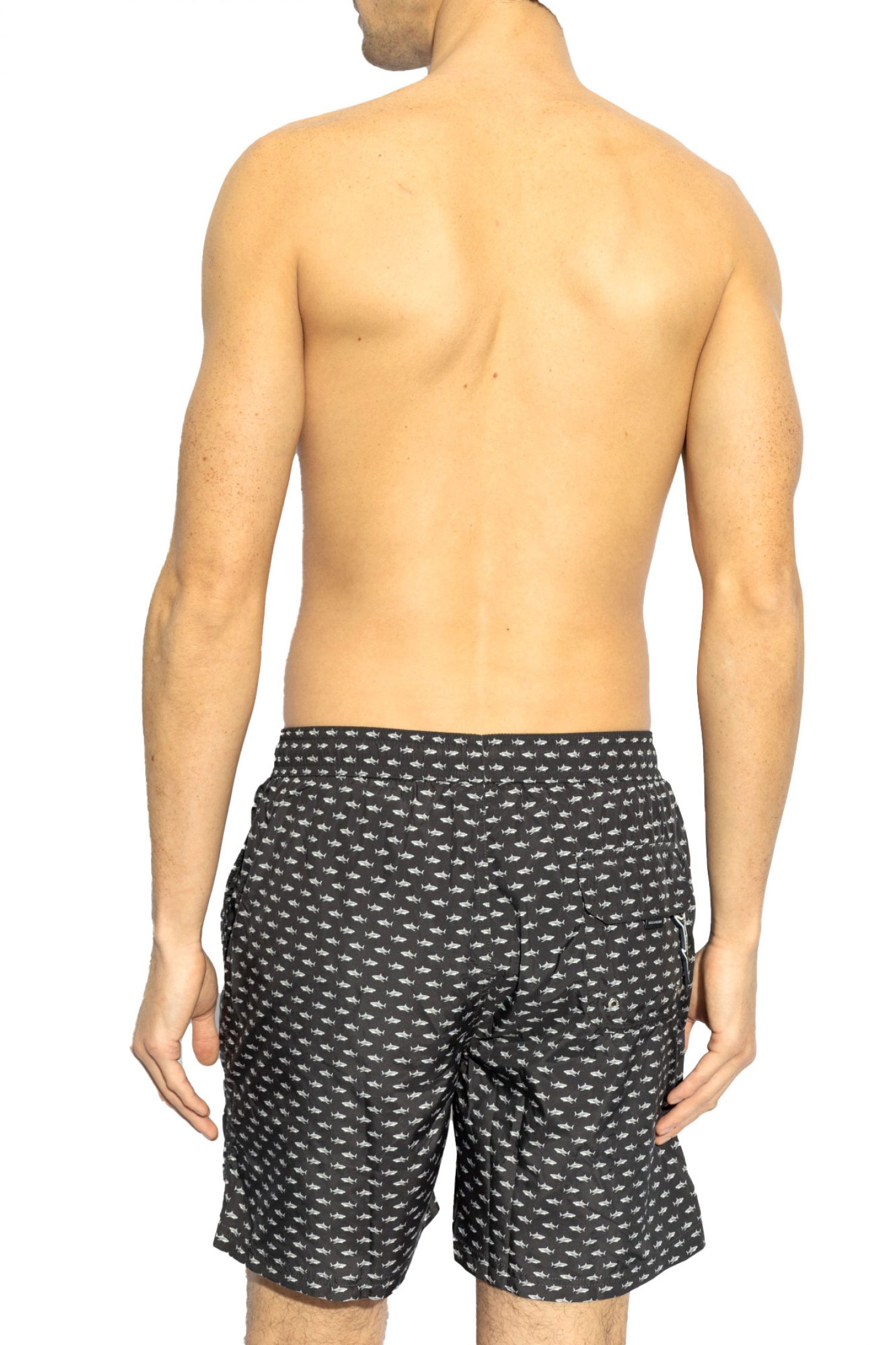 PAUL&SHARK ΜΑΓΙΩ ALL OVER LOGO ΜΑΥΡΟ