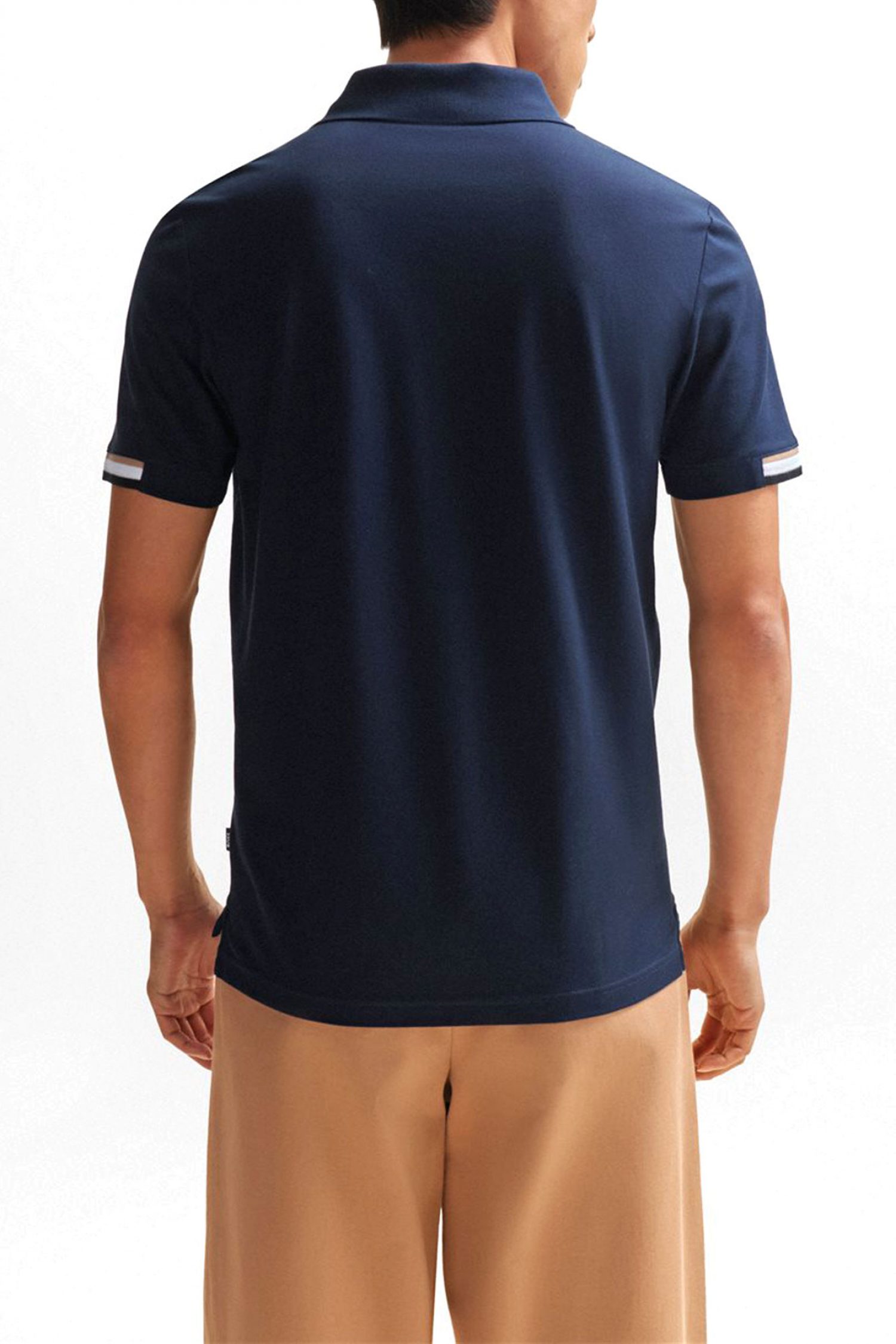 BOSS POLO PARLAY 147 MERCERISED ΜΠΛΕ φωτογραφία