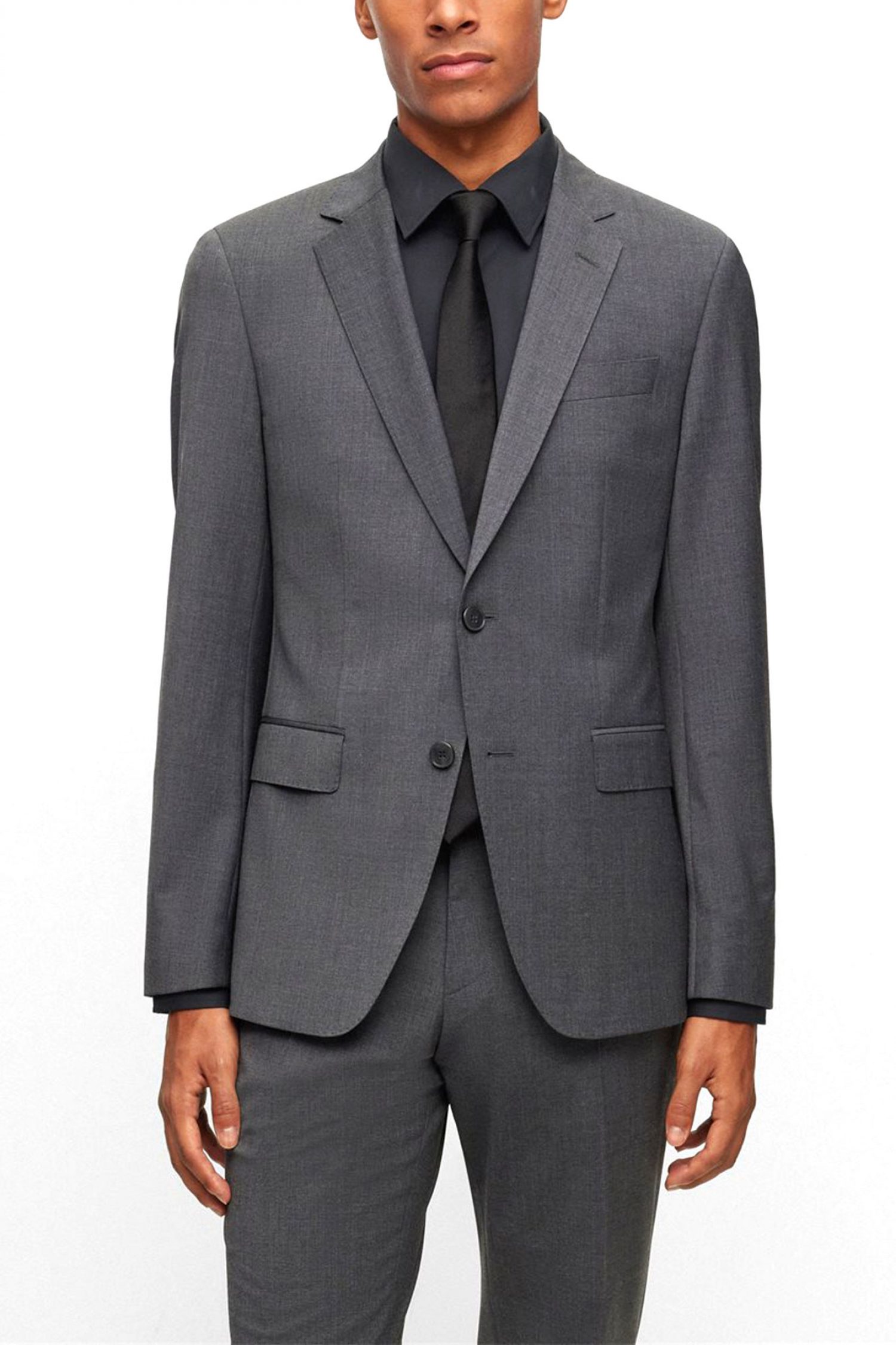 BOSS ΣΑΚΑΚΙ ΚΟΥΣΤΟΥΜΙΟΥ SLIM FIT H-HUGE-MM-C-224 ΓΚΡΙ