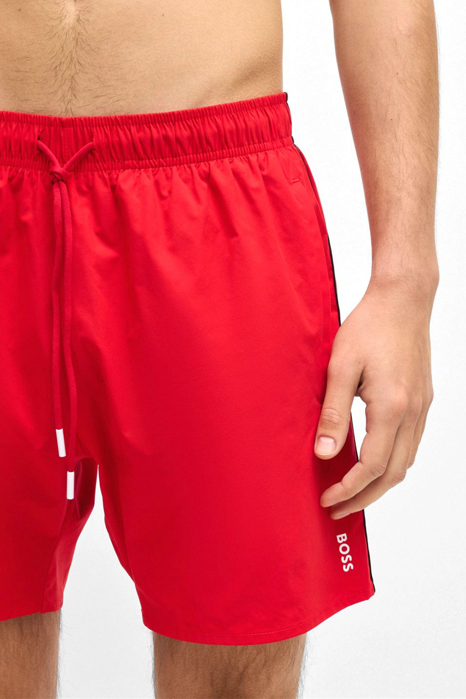 BOSS BEACHWEAR ΜΑΓΙΩ ICONIC ΚΟΚΚΙΝΟ