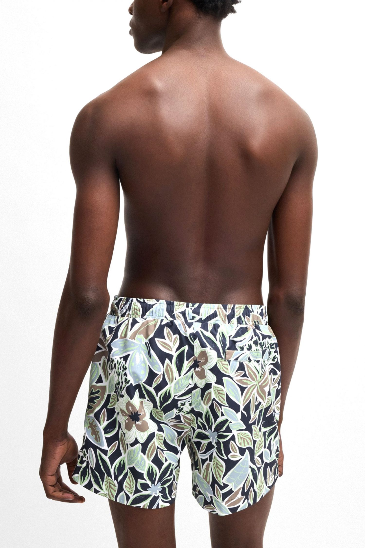 HUGO ΜΑΓΙΩ CALALA FLORAL LOGO ΠΡΑΣΙΝΟ-ΜΠΛΕ