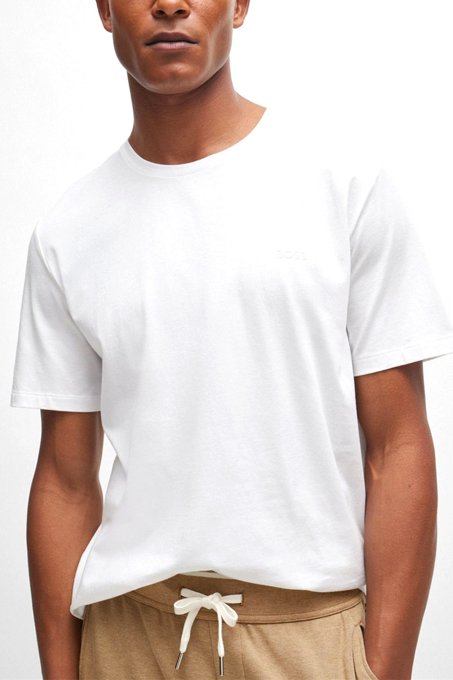 BOSS BODYWEAR T-SHIRT MIX&MATCH T-SHIRT R ΛΕΥΚΟ