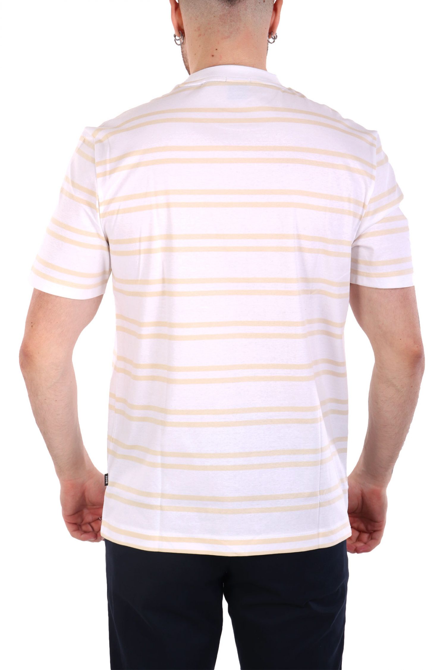 BOSS T-SHIRT C-TAUT 01 ΛΕΥΚΟ-ΜΠΕΖ