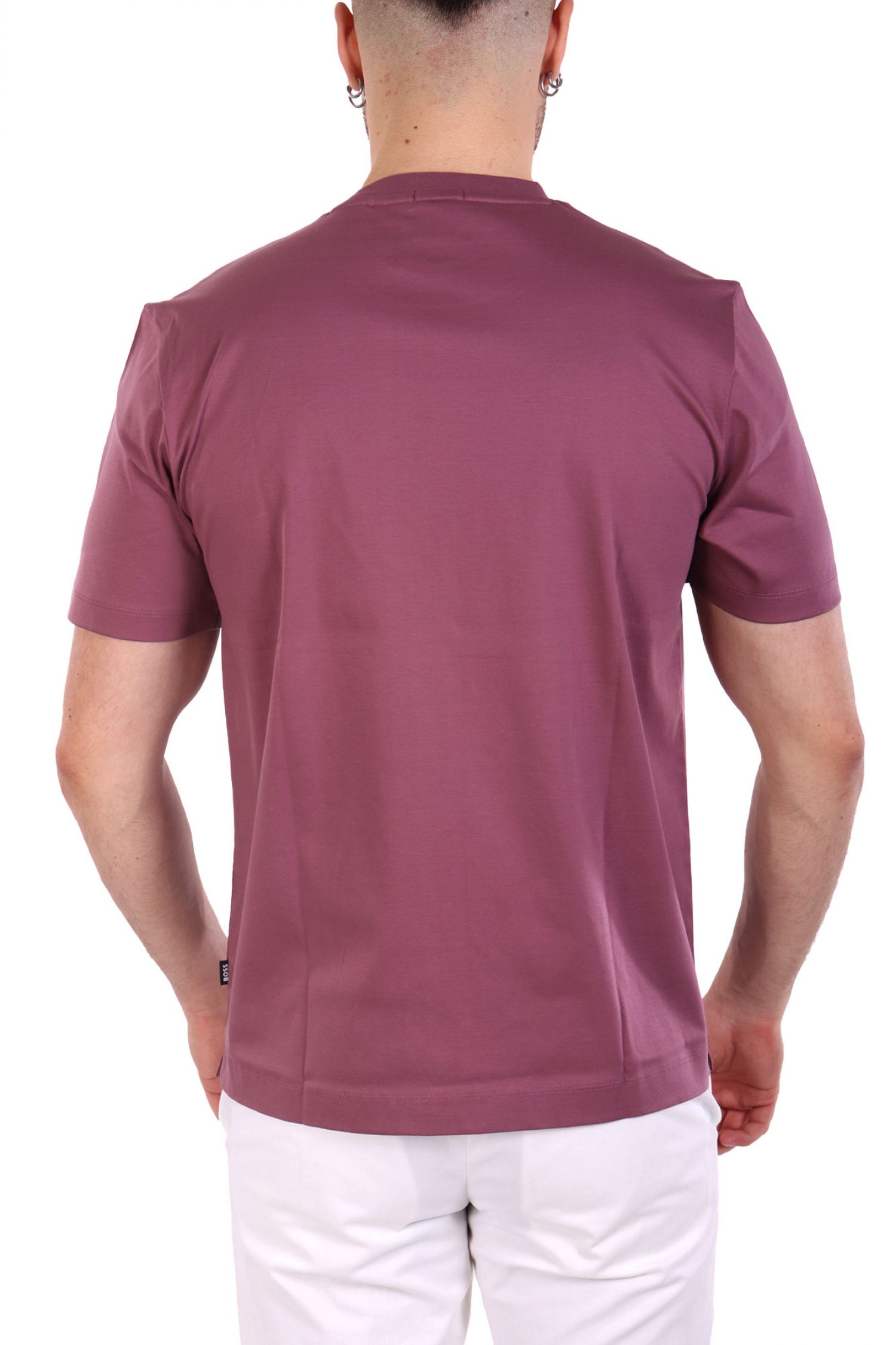 BOSS T-SHIRT REGULAR FIT MERCERISED TAUT 01 ΜΕΛΙΤΖΑΝΙ
