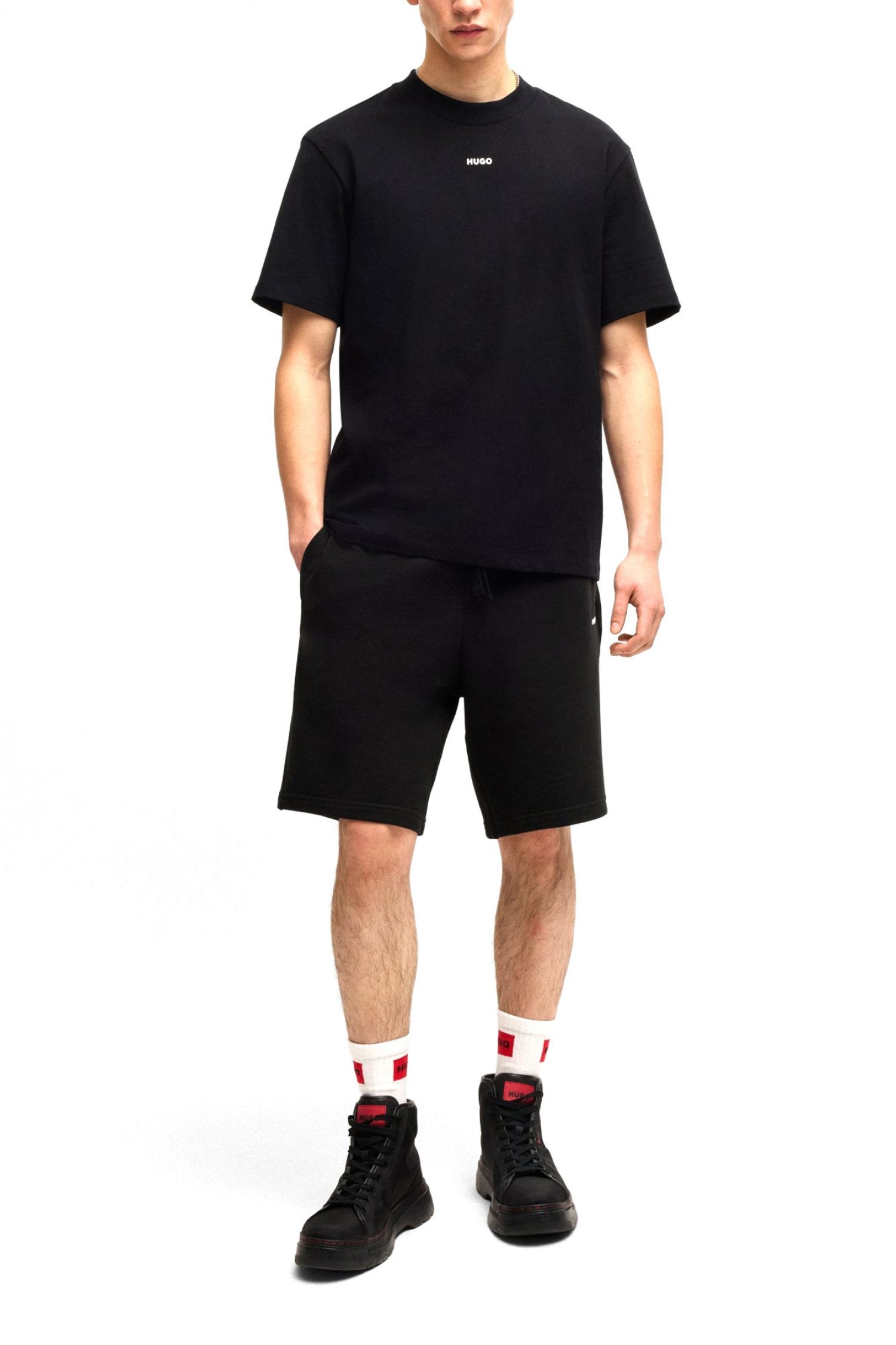 HUGO ΒΕΡΜΟΥΔΑ DAYONO LOGO ΜΑΥΡΟ