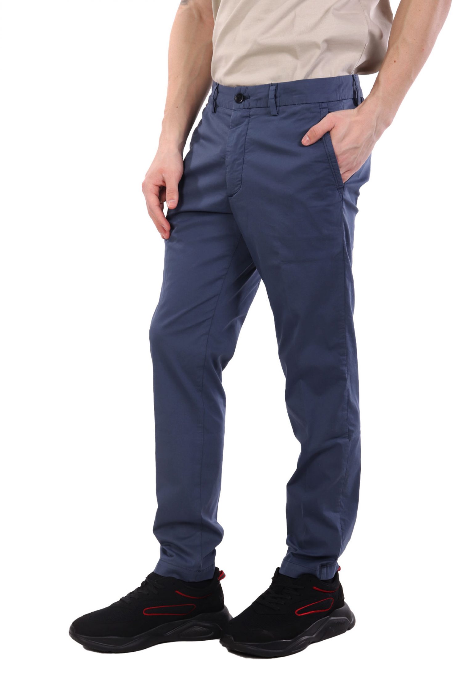 BOSS ΠΑΝΤΕΛΟΝΙ CHINO SLIM FIT H-KAITON ΜΠΛΕ