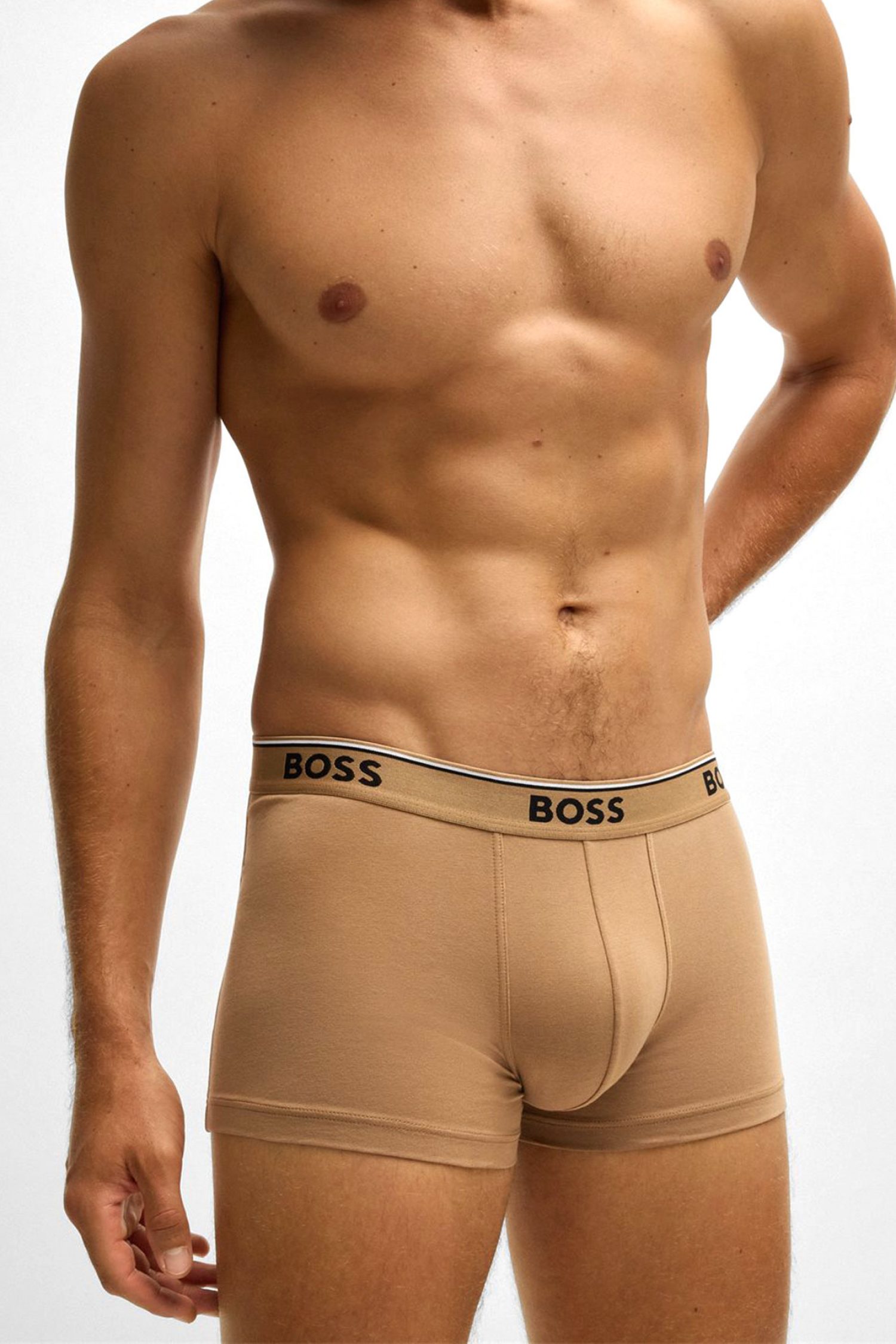 BOSS ΕΣΩΡΟΥΧΟ TRUNK 3P POWER ΜΑΥΡΟ-ΜΠΕΖ-ΛΕΥΚΟ φωτογραφία