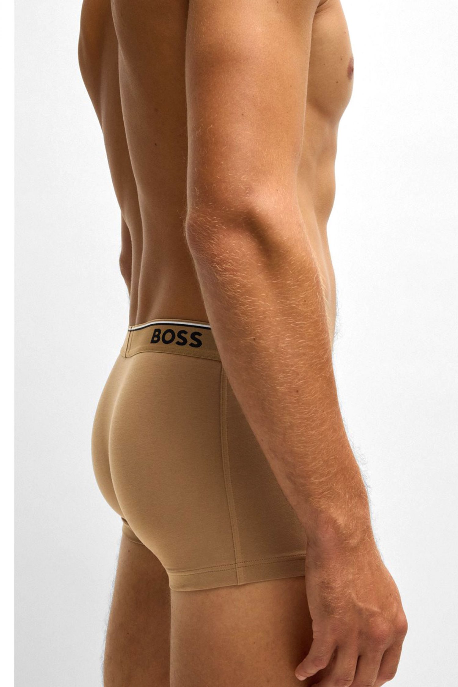 BOSS ΕΣΩΡΟΥΧΟ TRUNK 3P POWER ΜΑΥΡΟ-ΜΠΕΖ-ΛΕΥΚΟ