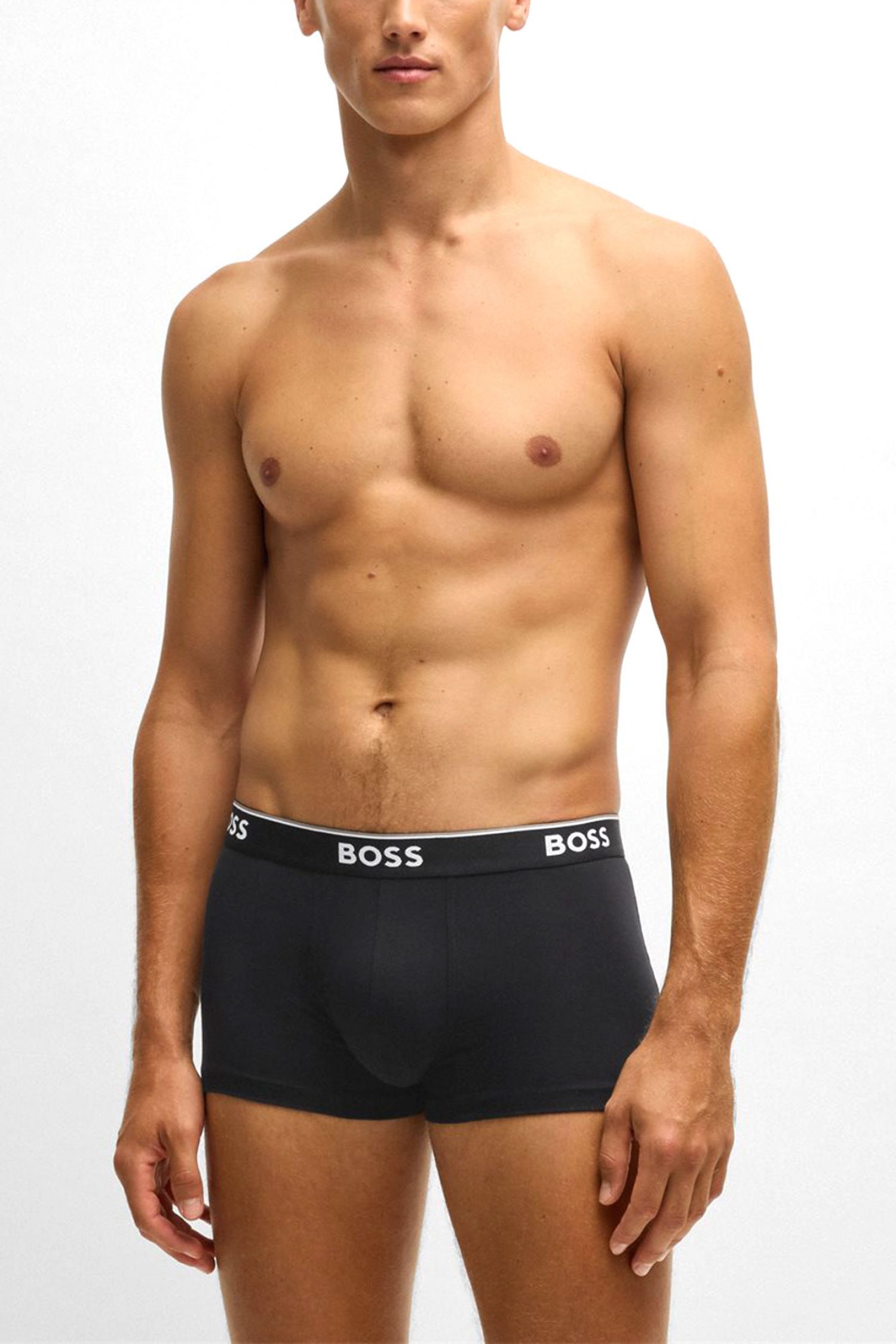 BOSS ΕΣΩΡΟΥΧΟ TRUNK 3P POWER ΜΑΥΡΟ-ΜΠΕΖ-ΛΕΥΚΟ