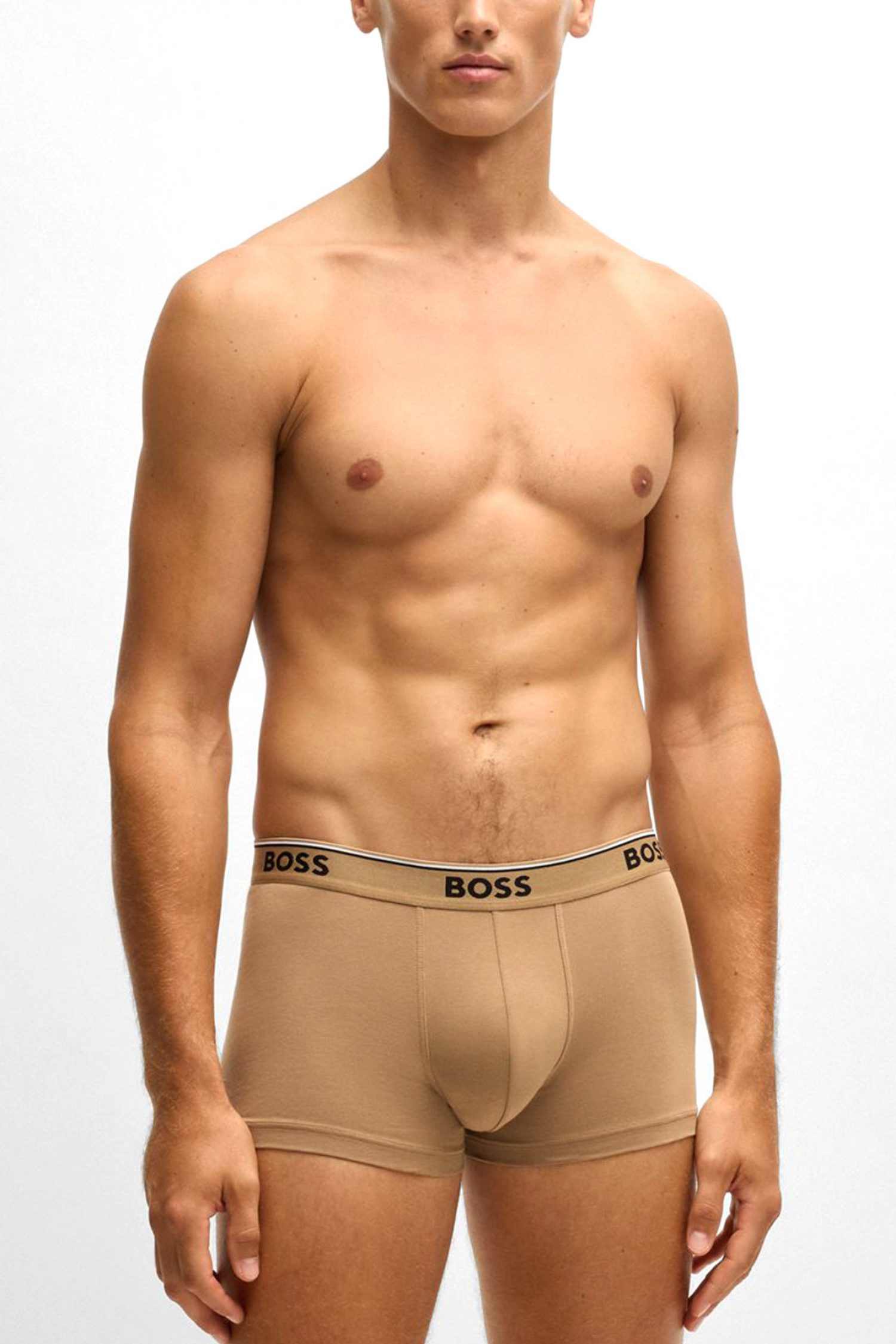 BOSS ΕΣΩΡΟΥΧΟ TRUNK 3P POWER ΜΑΥΡΟ-ΜΠΕΖ-ΛΕΥΚΟ