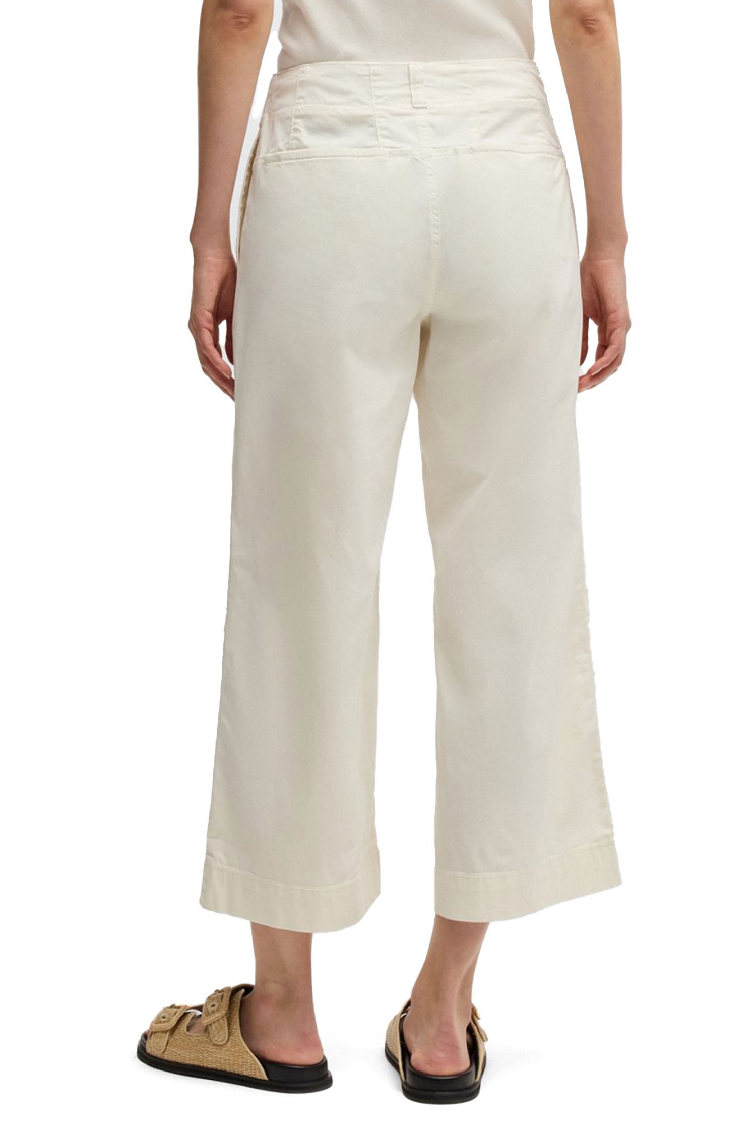 BOSS CASUAL ΠΑΝΤΕΛΟΝΑ CROP C_TAHIANA-D ΕΚΡΟΥ φωτογραφία