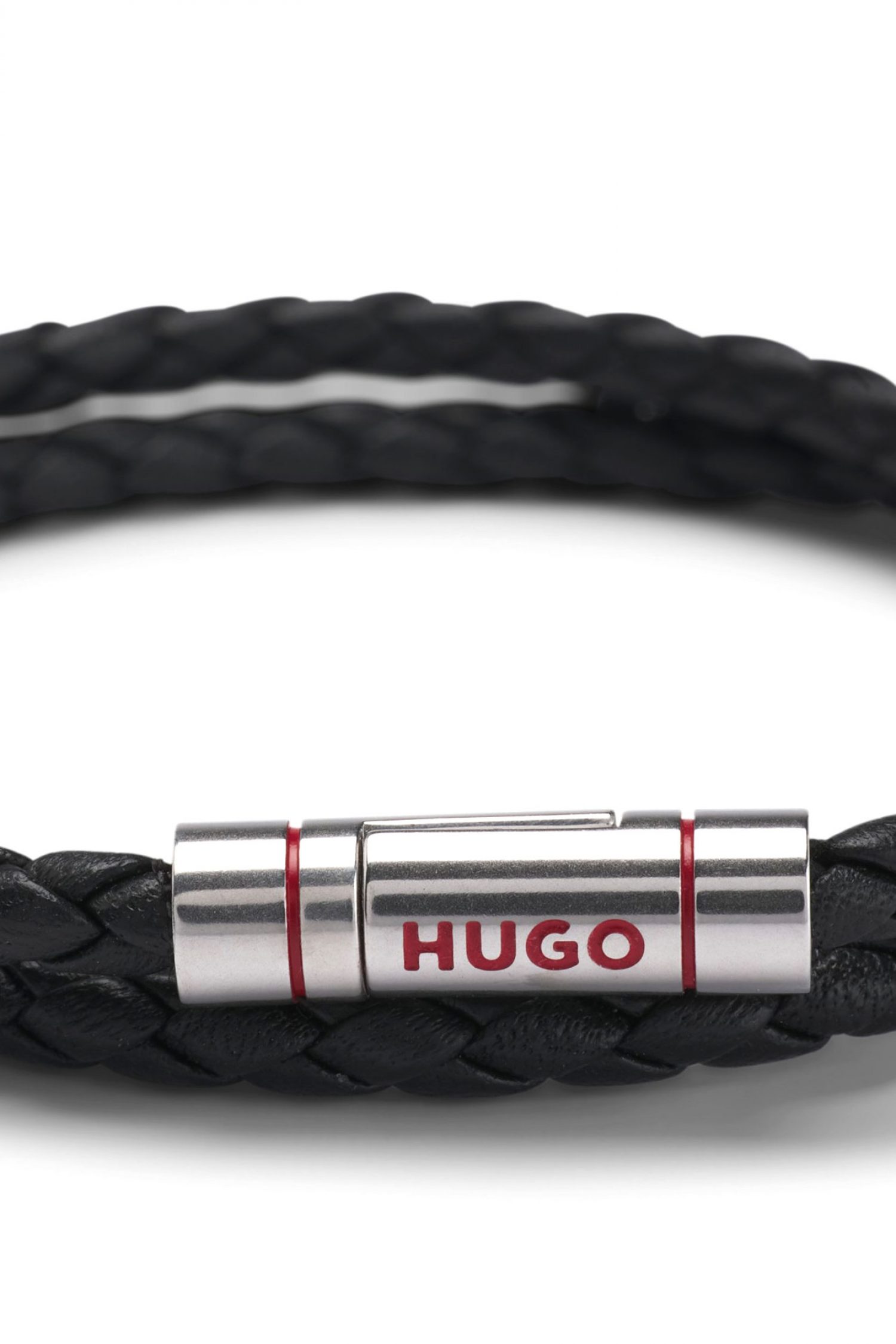 HUGO ΒΡΑΧΙΟΛΙ Ε-DOUBLEBRAIDC-BRA ΜΑΥΡΟ