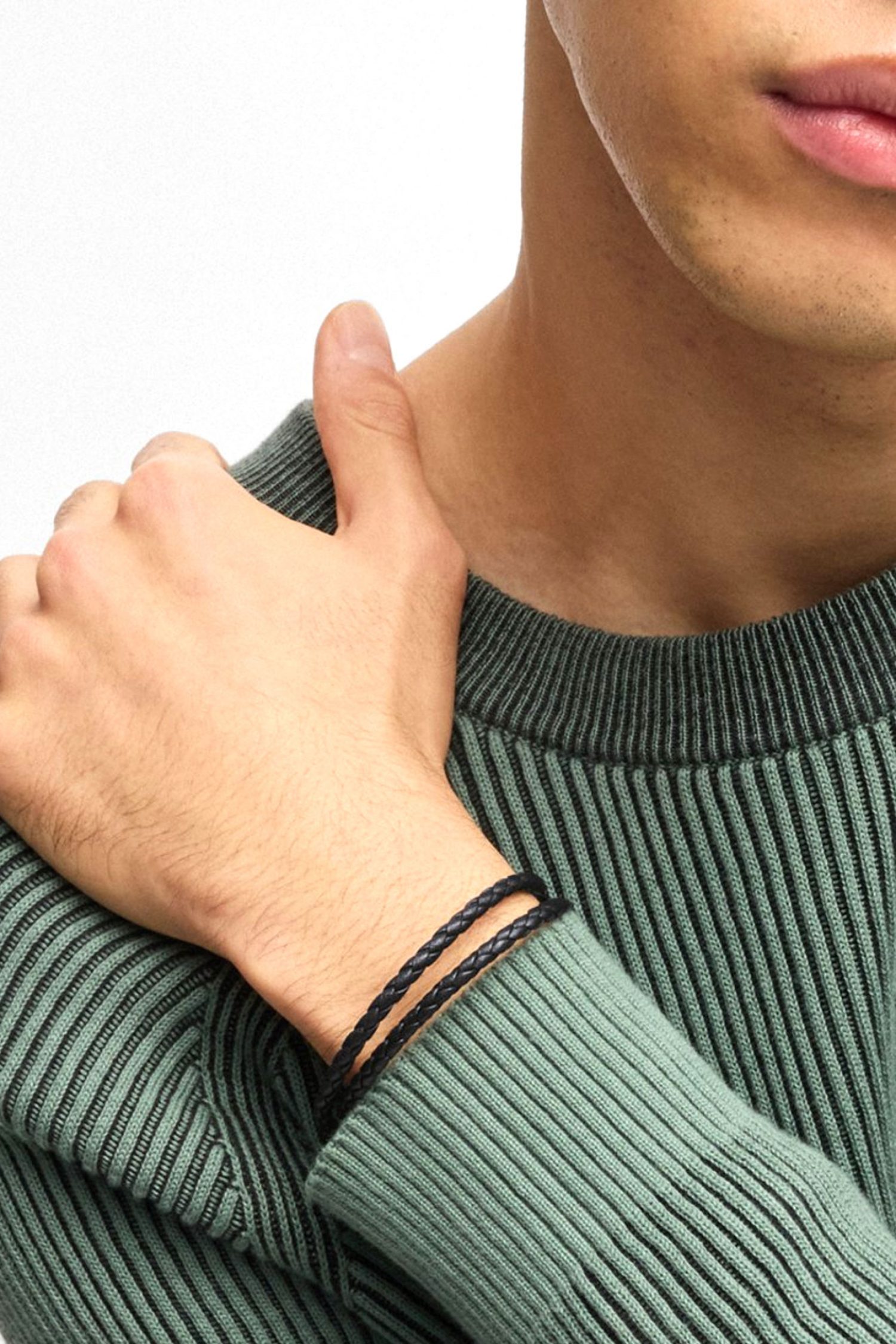 HUGO ΒΡΑΧΙΟΛΙ Ε-DOUBLEBRAIDC-BRA ΜΑΥΡΟ φωτογραφία